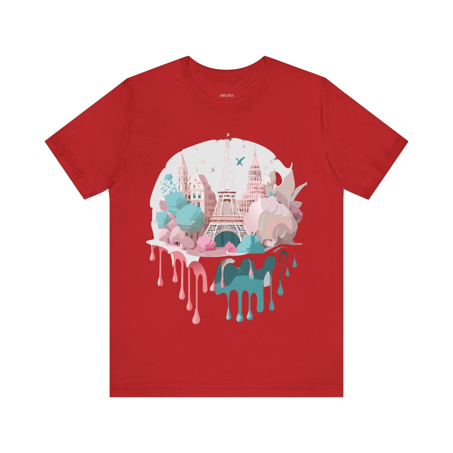 Paris Tourist Shirt Graphic Tee Unisex Jersey Short Sleeve Adelpha Vintage Art Design