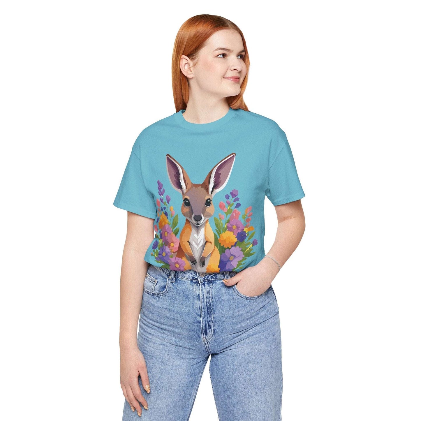 Kangaroo Graphic Unisex 100 Cotton Vintage Animal Artwork Tee 2