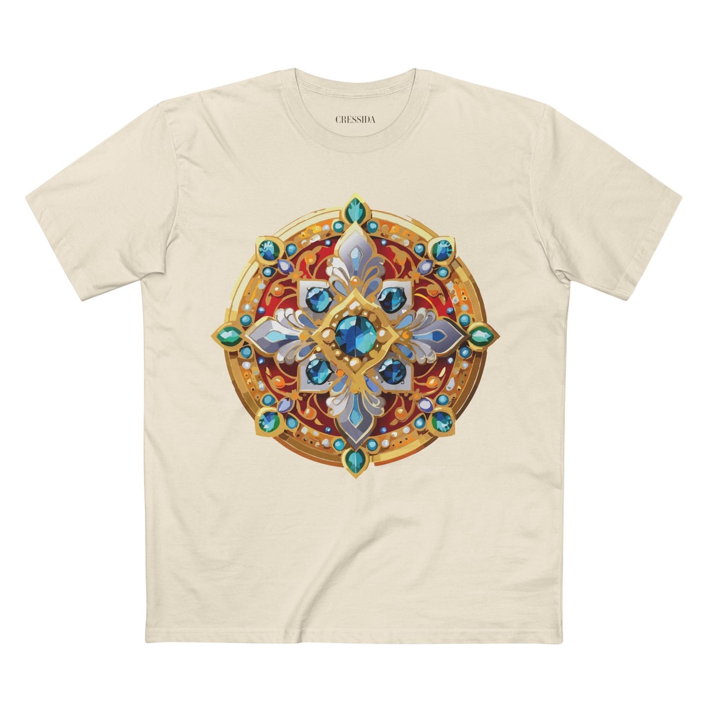 Medallion Graphic T-Shirt Unisex 100 Cotton With Gold Art Design Medal Tee 8