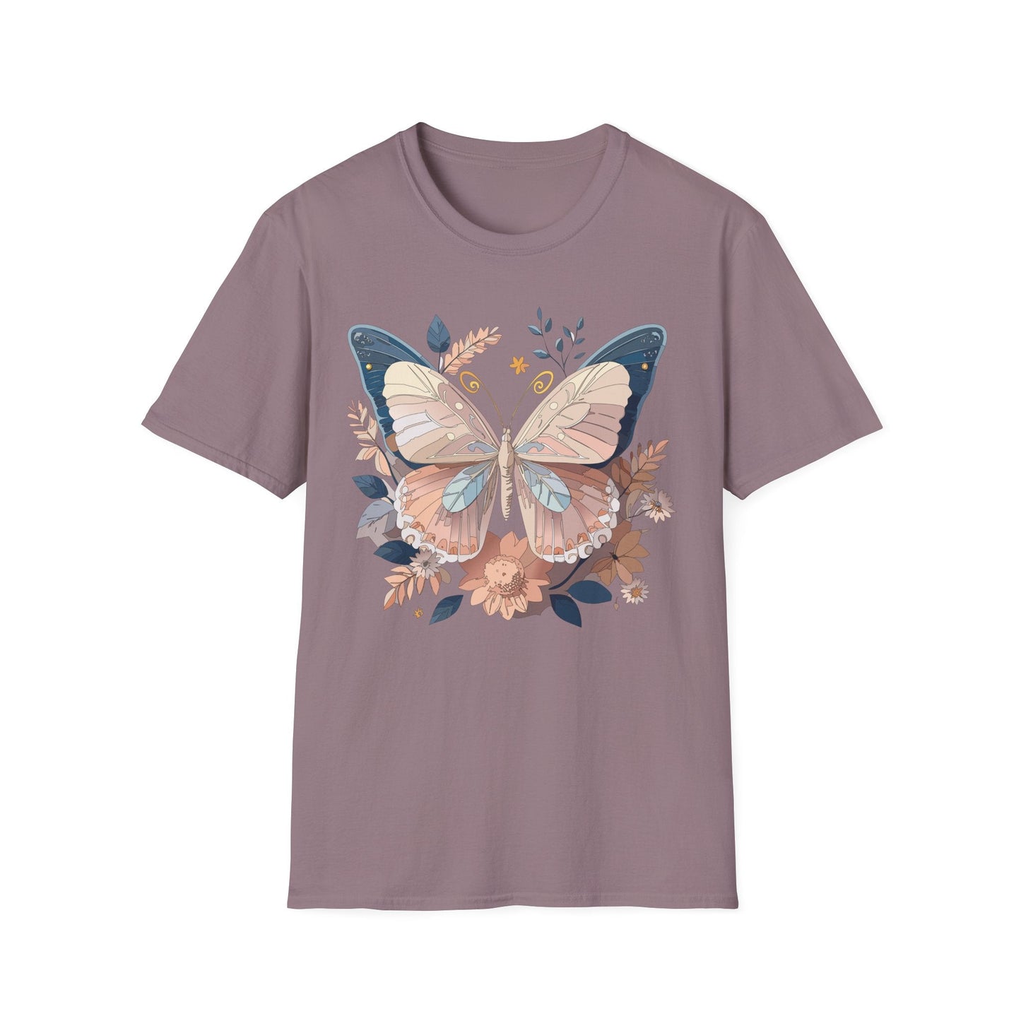 Monarch Butterfly Shirt Unisex Softstyle T Shirt 100 Percent Ring Spun Cotton Gildan 64000