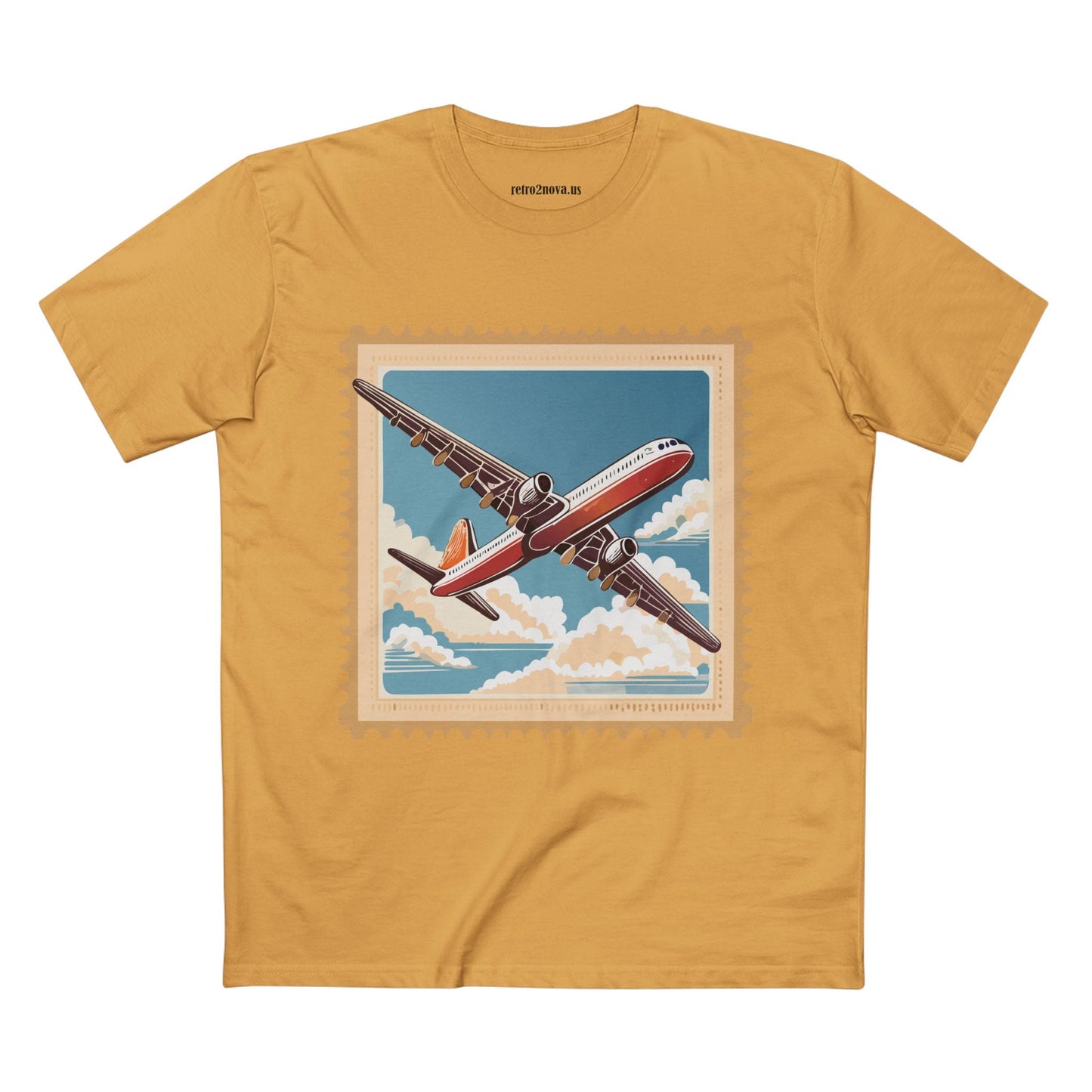 Postage Stamp Shirt Unisex Premium Cotton Tee With Original Art Design From Retro2Nova PS38