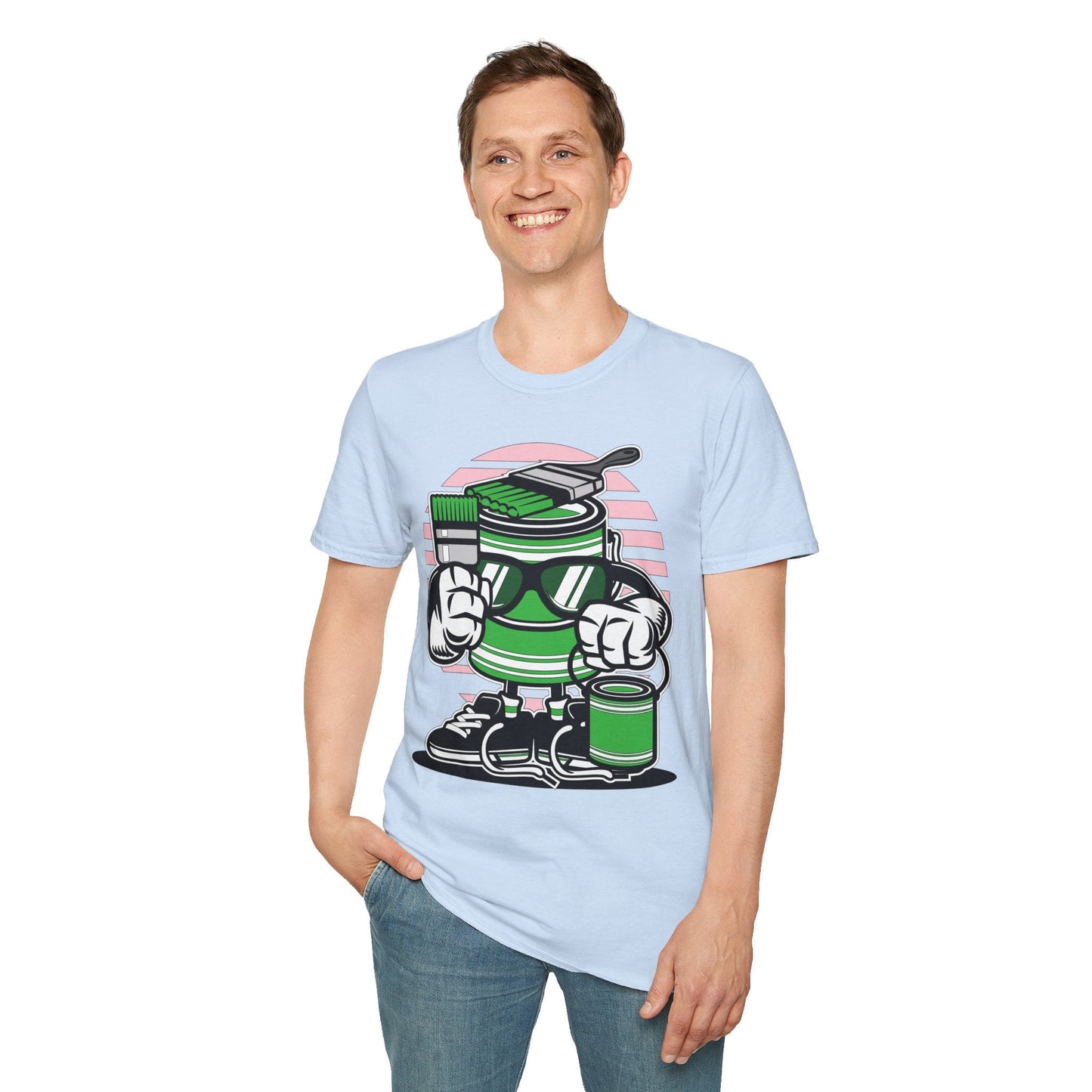 Cartoon T Shirt Animation Tee Funny Graphic Shirt For Unisex Gildan Softstyle 64000 Art Design