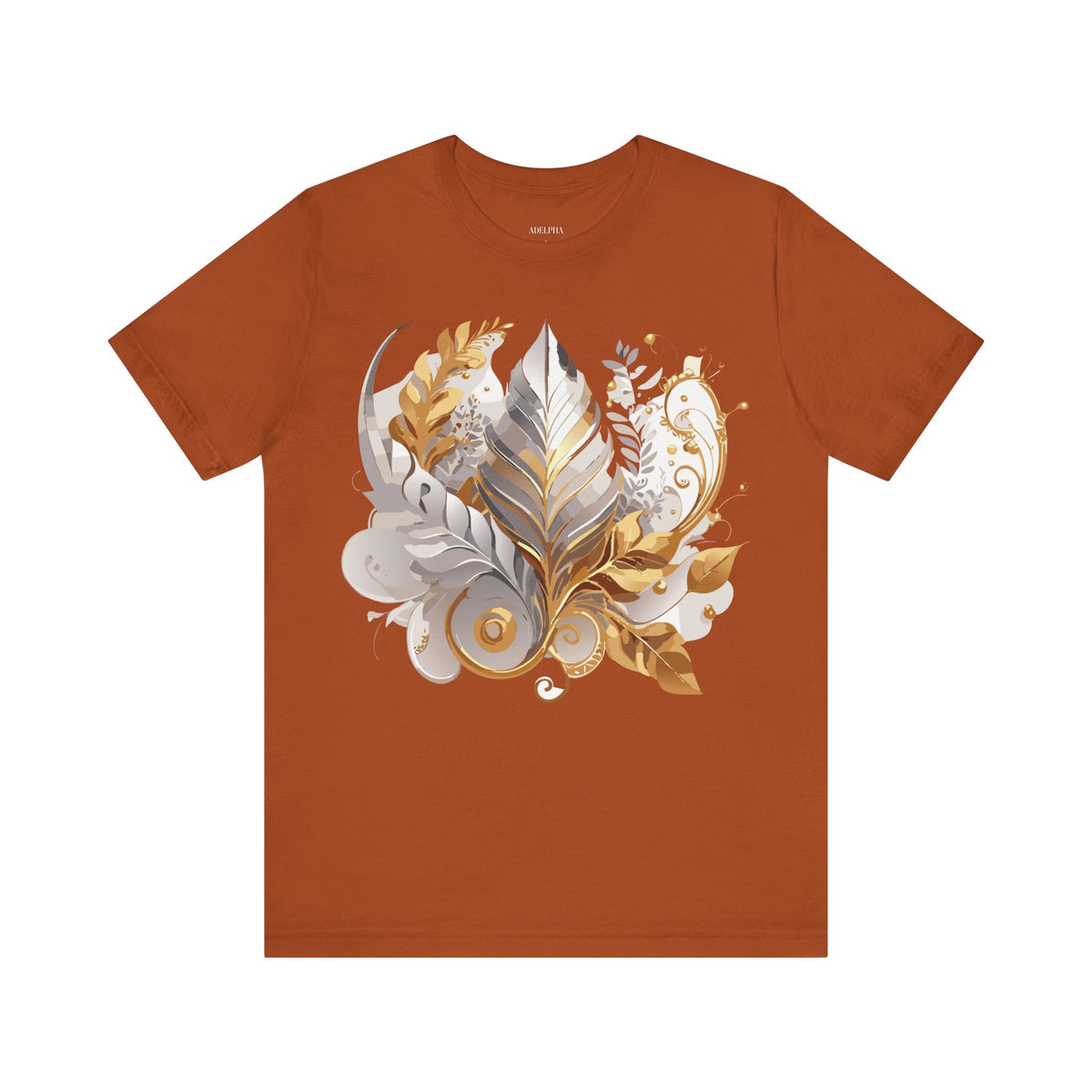 Jewelry Graphic Unisex Cotton Bella+Canvas Tee with Gemstones Art Design m46