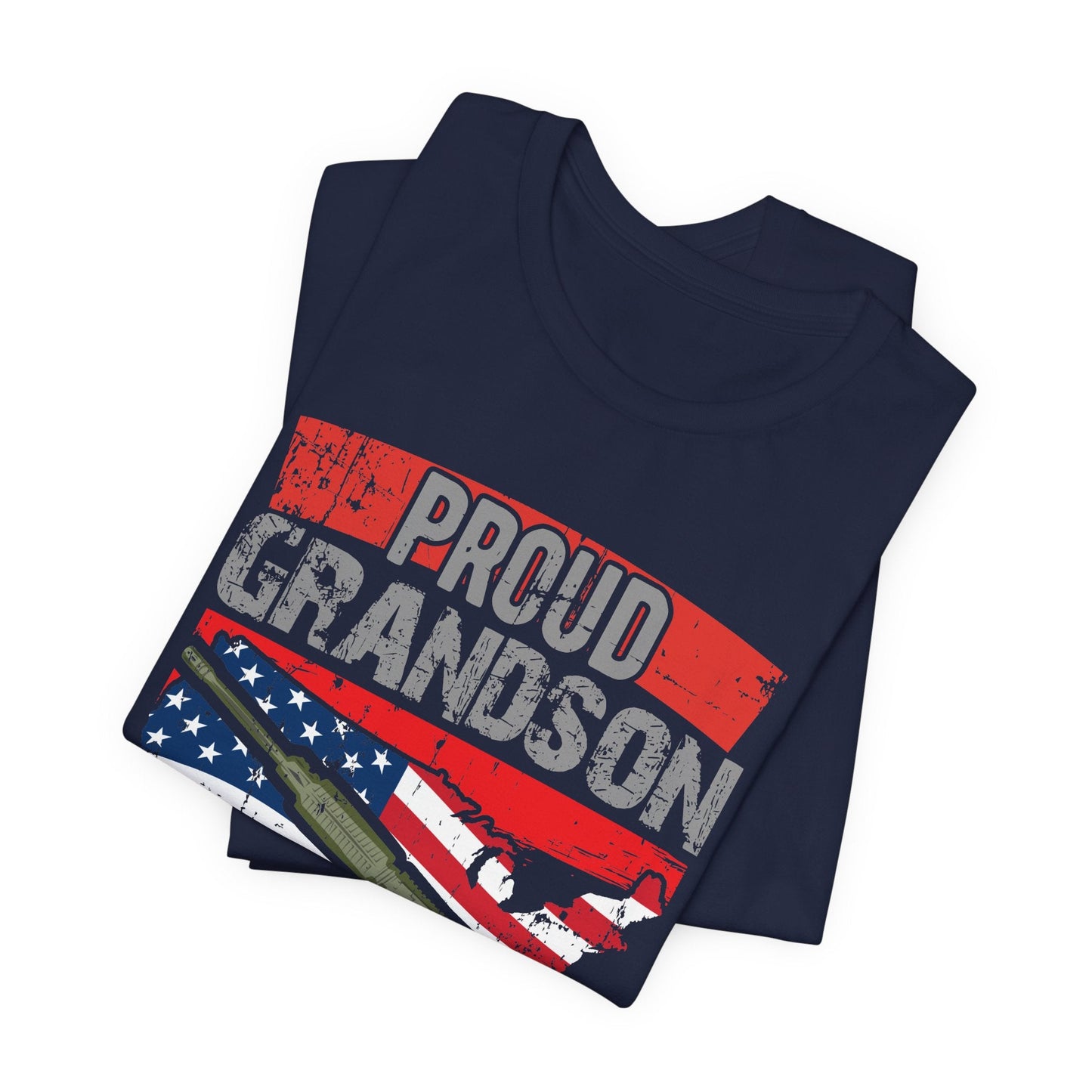 Army Veteran Patriotic Graphic Design Unisex Cotton T-Shirt v16