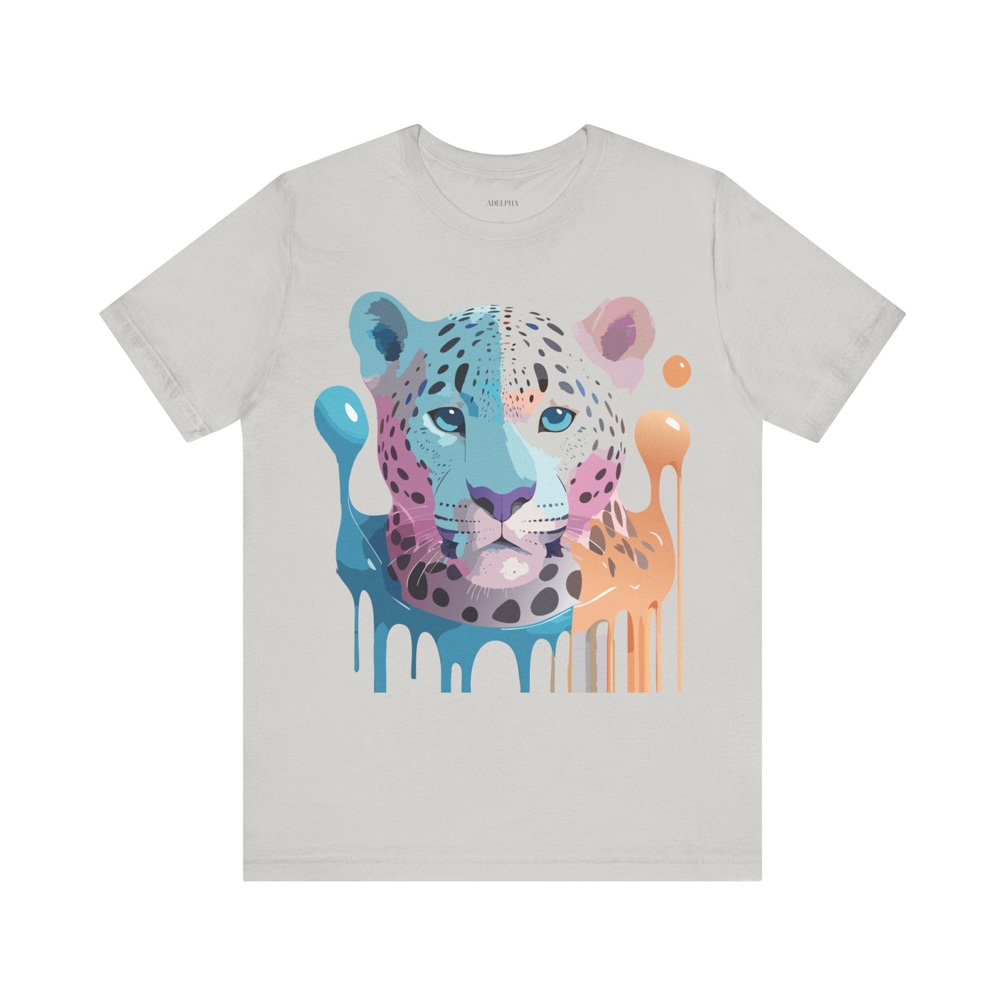 Adelpha Graphic Tee Cheetah Print Unisex Jersey Short Sleeve Shirt Vintage Art
