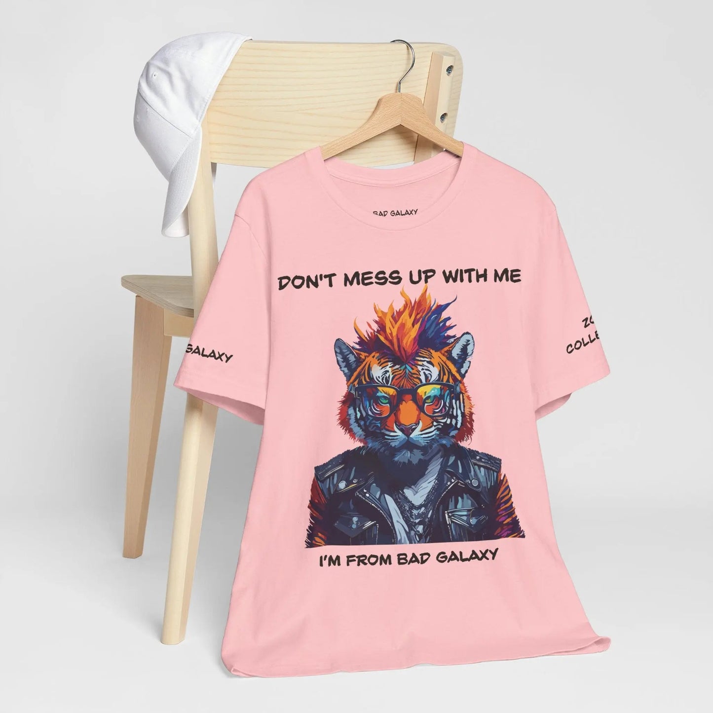Bad Galaxy Animal T Shirt 100 Percent Cotton Eco Friendly Ink Made in USA Durable Stitching