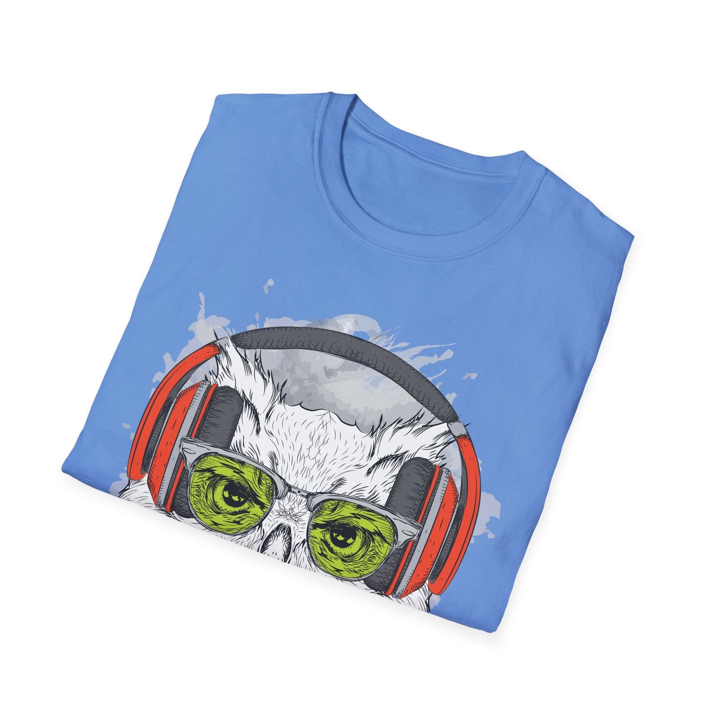 I Love Music Animals Shirt Unisex Tee With Headphones Graphic Design For Music Lovers