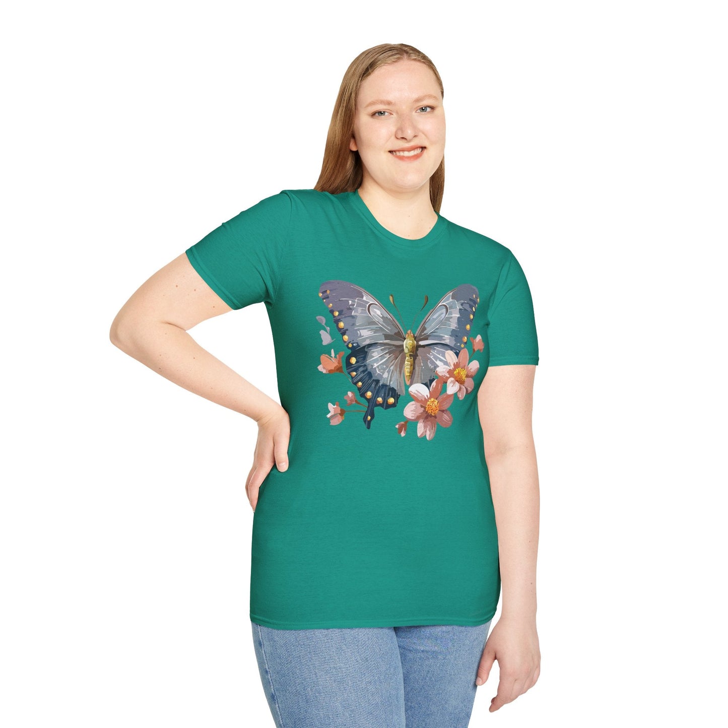 Butterfly Shirt Unisex T Shirt Monarch Butterfly Softstyle Tee Gildan 64000 Breathable Everyday Wear