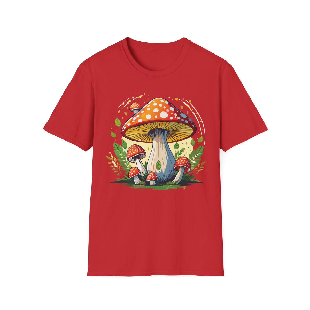 Funny Mashroom Graphic Tee Gildan Unisex 100 Cotton Tee Shirt h24