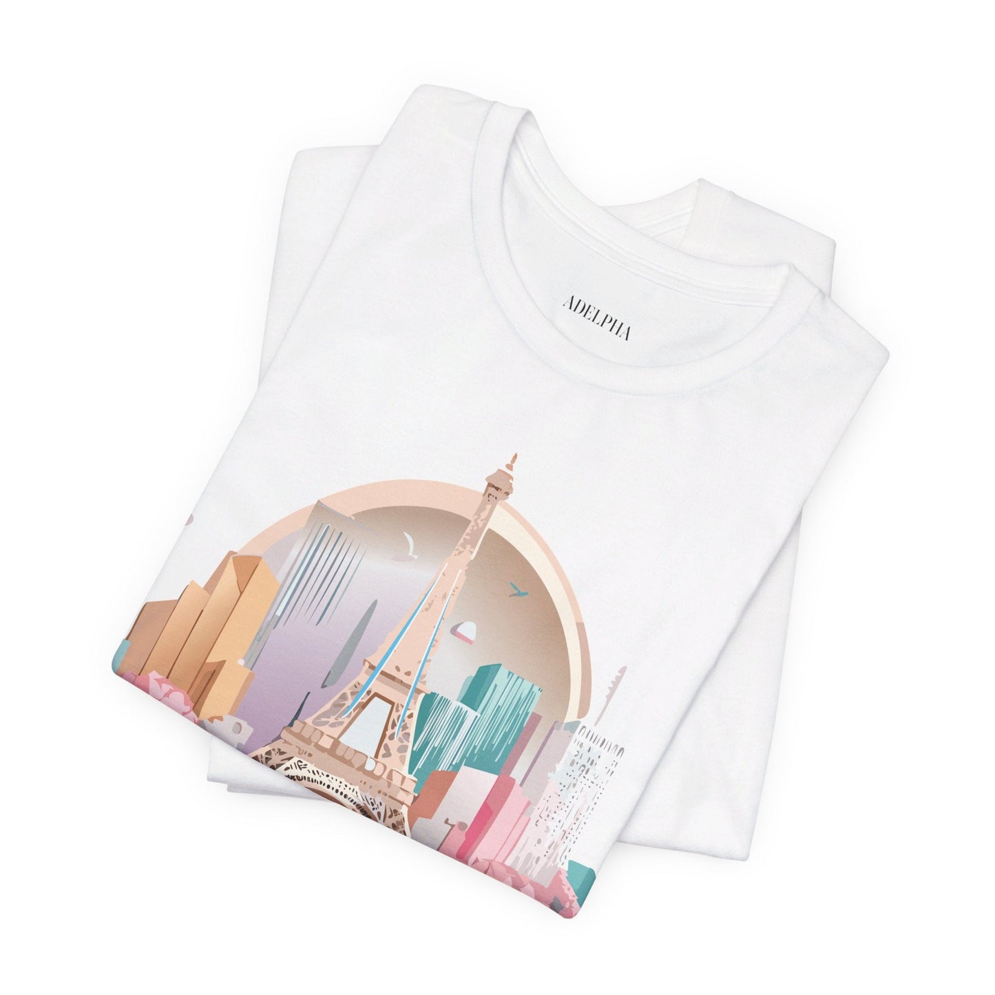 Paris Tourist Shirt Unisex Graphic Tee With Vintage Adelpha Artwork And Travel Style