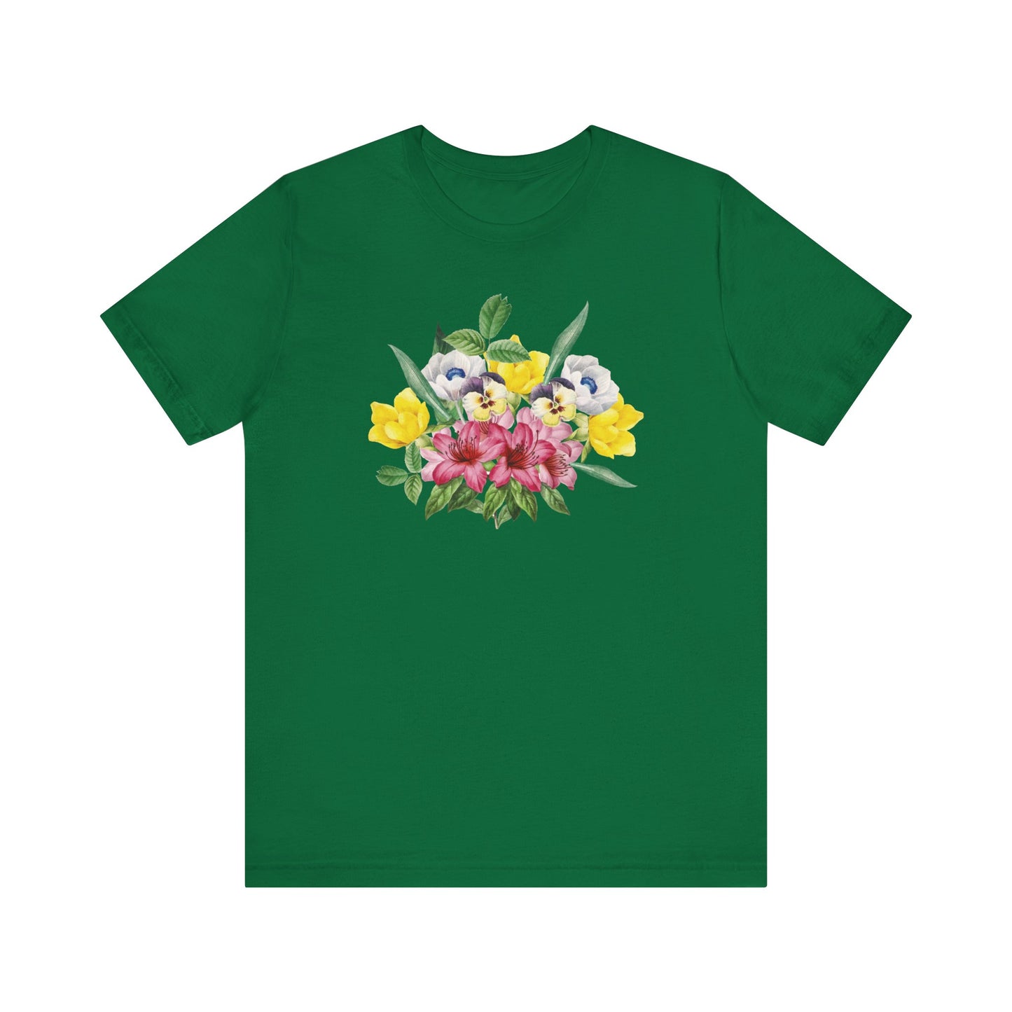 Tee-shirt en coton à imprimés floraux