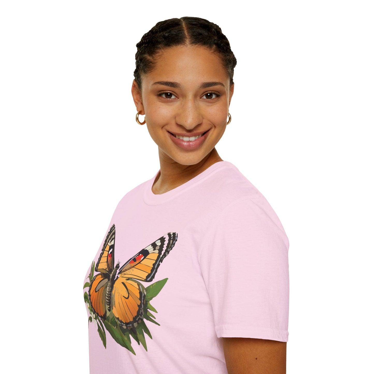 Monarch Butterfly Shirt Unisex Softstyle Tee 100 Percent Ring Spun Cotton Gildan 64000