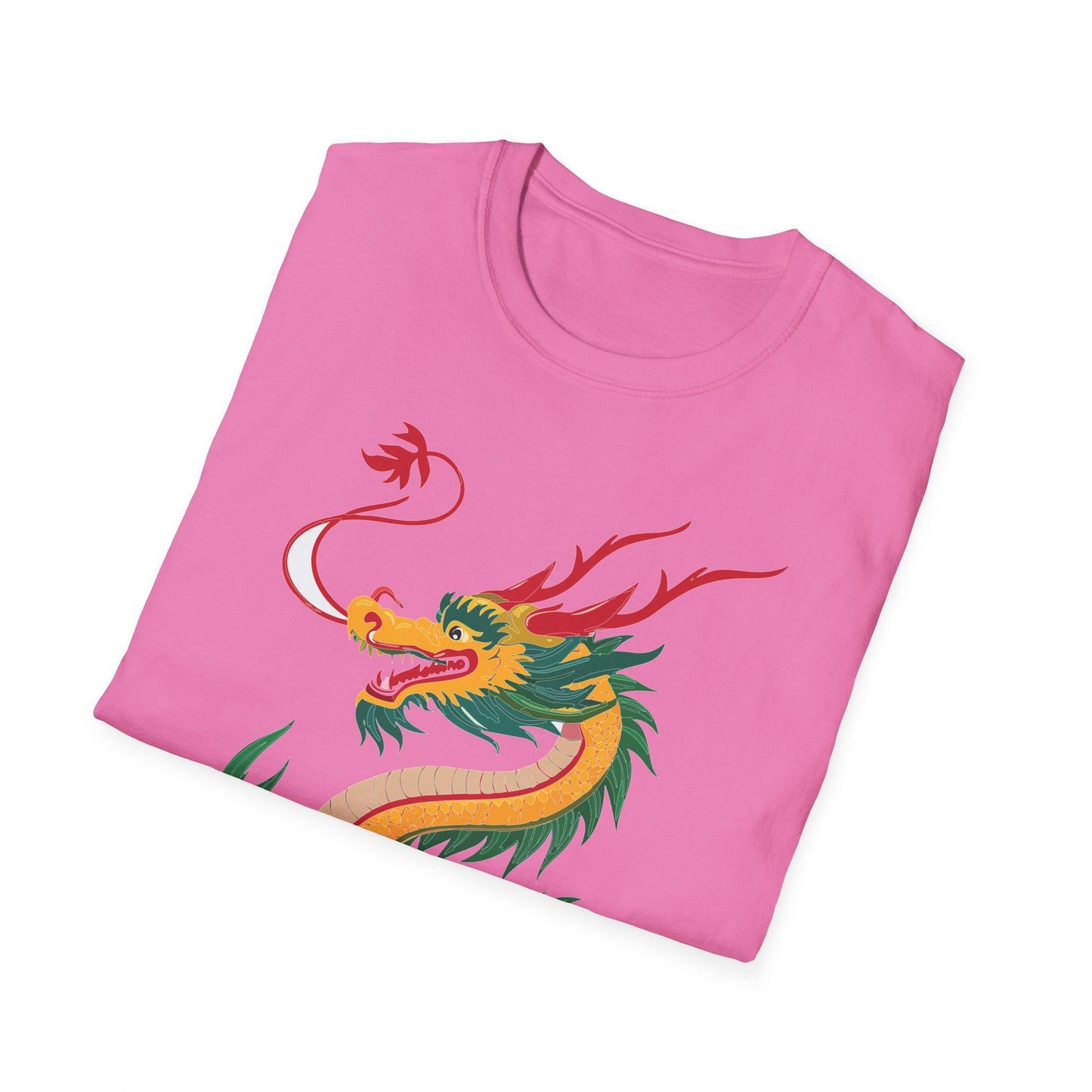 Dragon Graphic Unisex Cotton Softstyle Art Design Tee With Animals 7