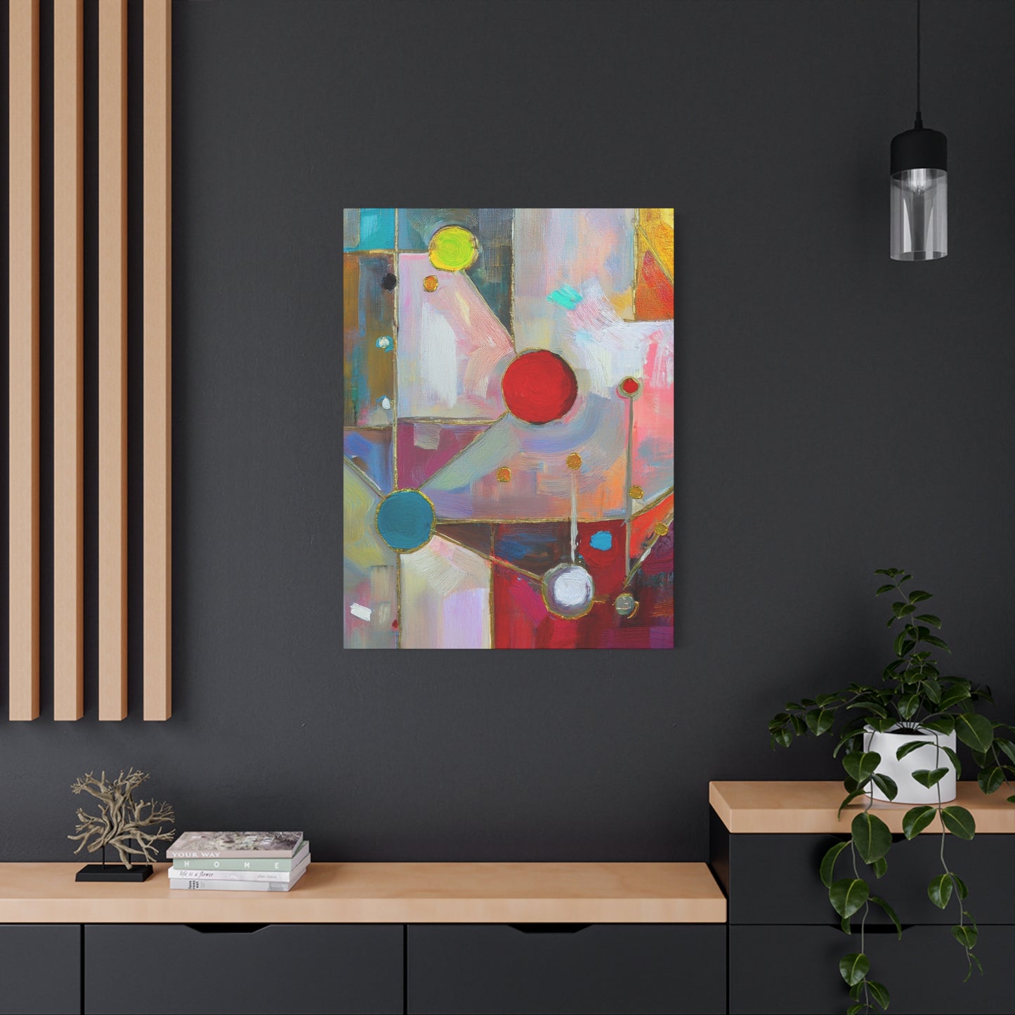 Abstract Oil Painting Print Canvas 20x24,20x30,24x30 24x32,24x36,30x40 32x48,36x48,40x60 Pine-Wood Inner Frame ABS-175