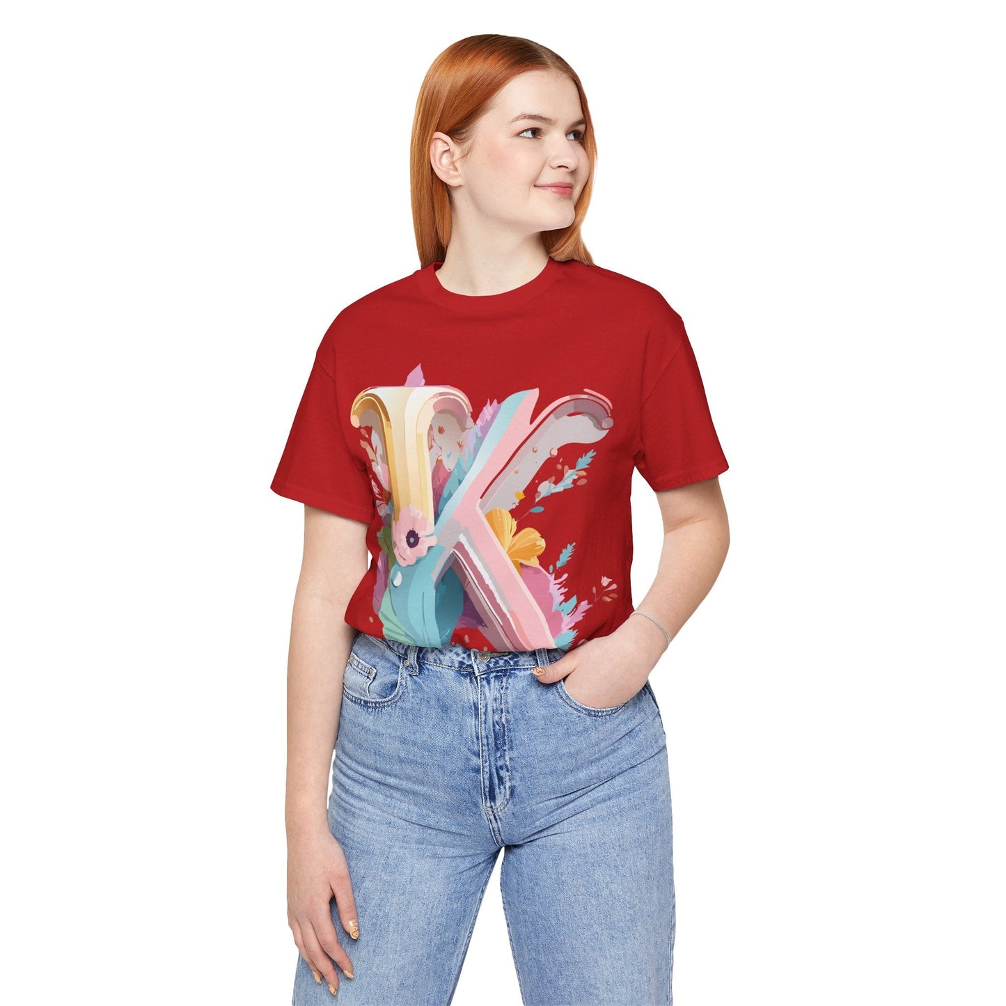 Letter K Shirt Unisex Graphic Tee With Vintage Inspired Artwork Adelpha Premium Comfort