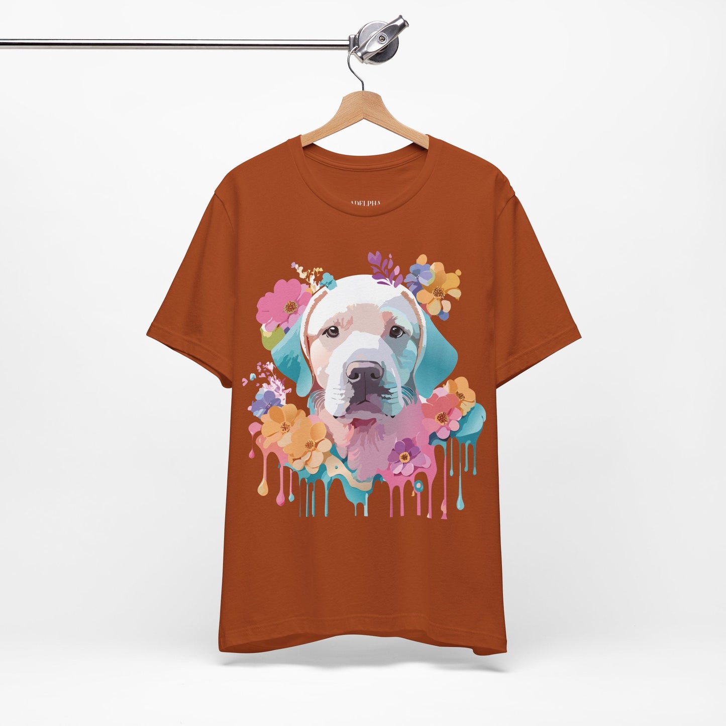 Dog Graphic Tee Unisex Vintage Inspired Art Design Adelpha Short Sleeve Jersey Shirt