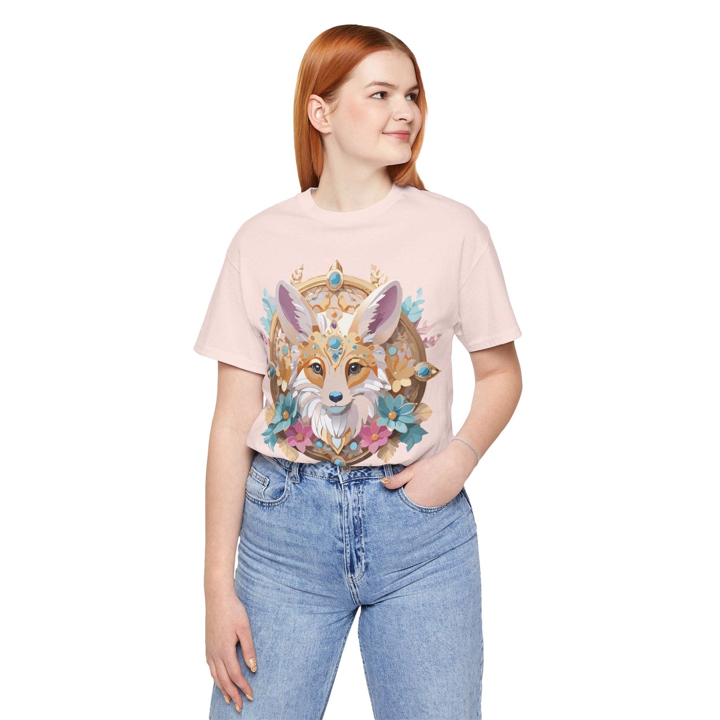 Adelpha Medallion Graphic Tee Unisex Short Sleeve Vintage Inspired Art Design Shirt
