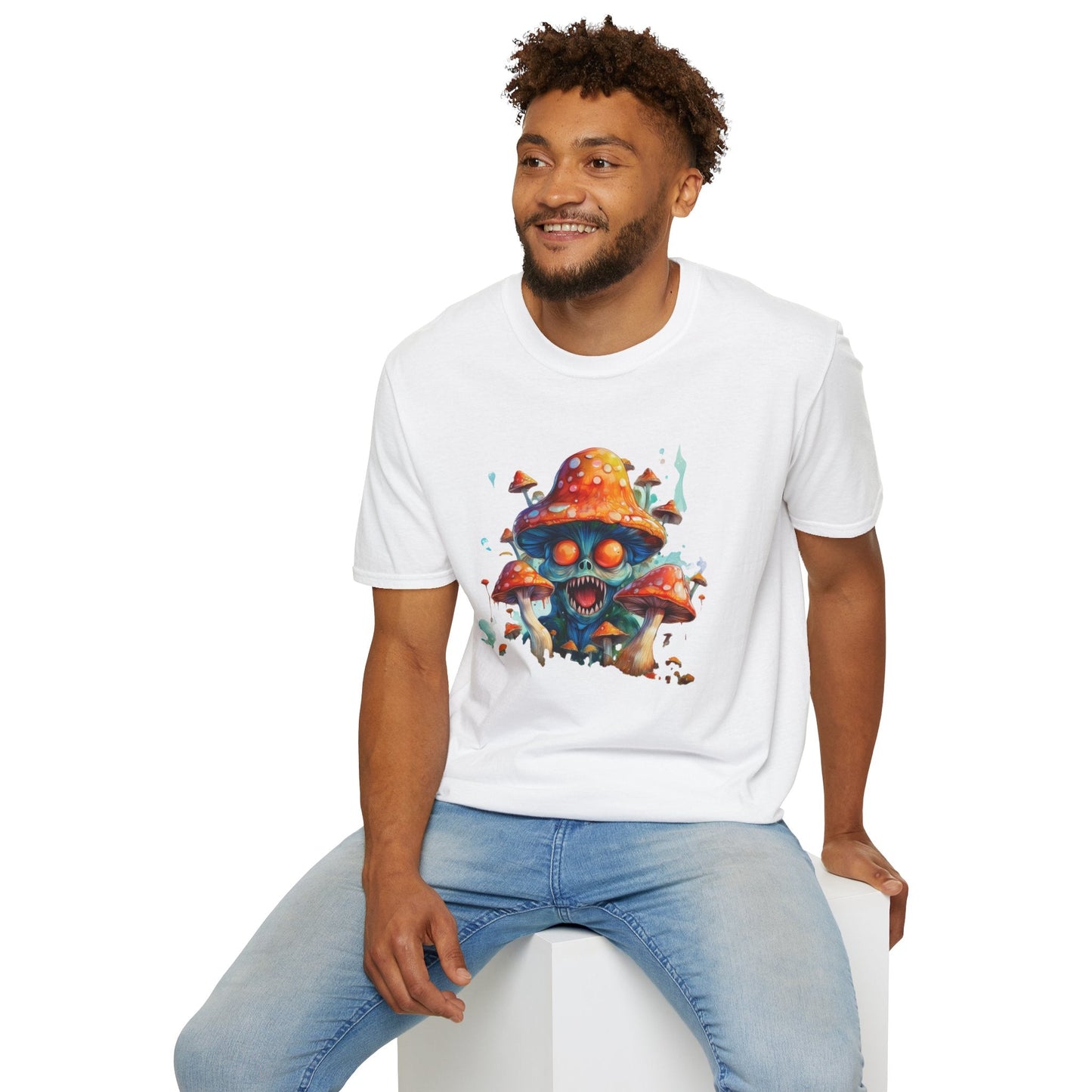Mashroom Tee Shirt Unisex Softstyle 64000 Graphic Tee Funny Mashroom Design Gift