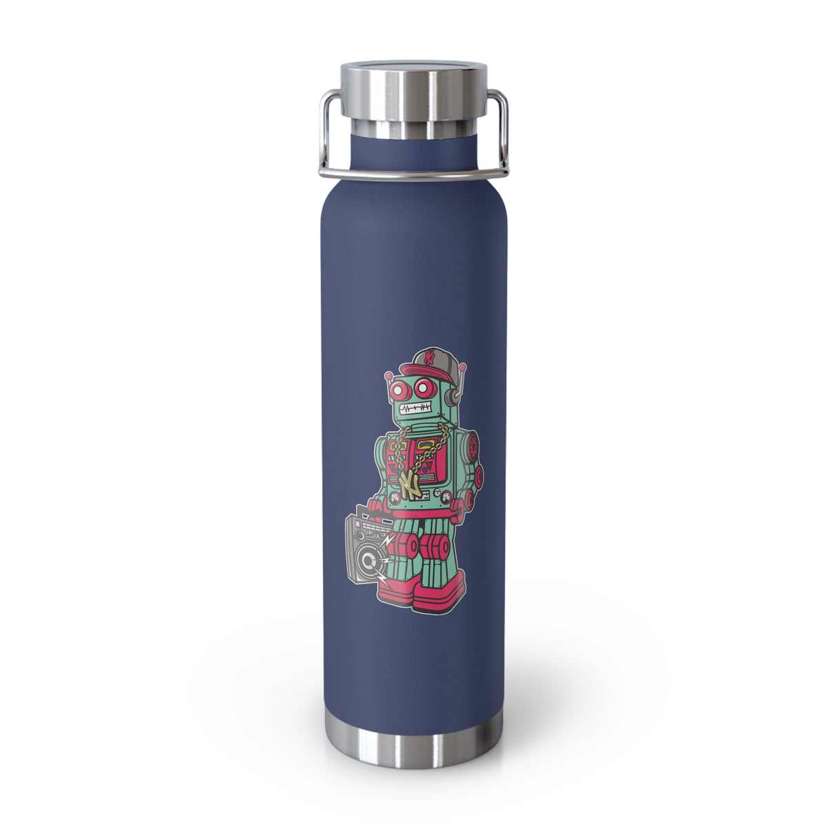 22oz Copper Insulated Water Bottle with Cartoon Design - CV44