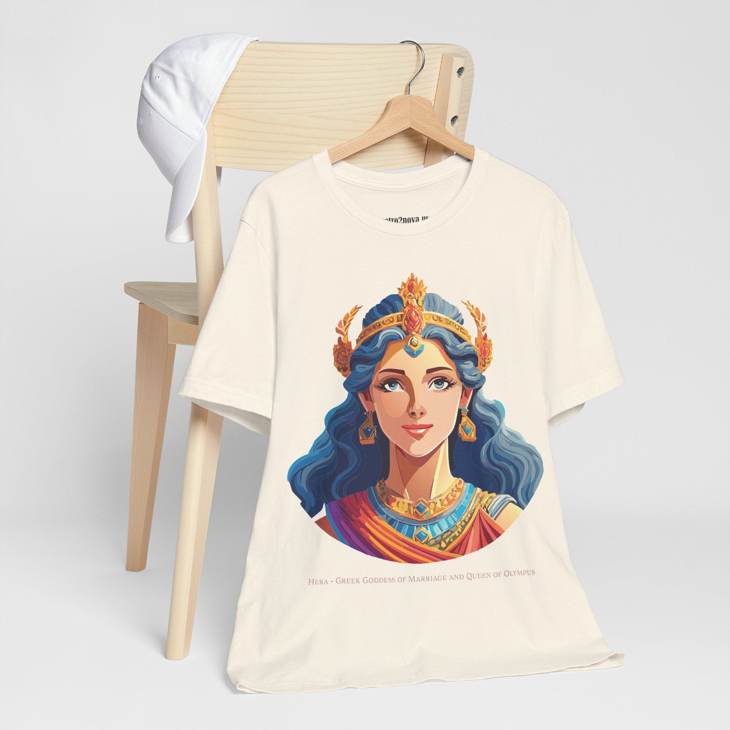 Hera Goddess Shirt Unisex Graphic Cotton Tee Featuring Original Retro2Nova Artwork
