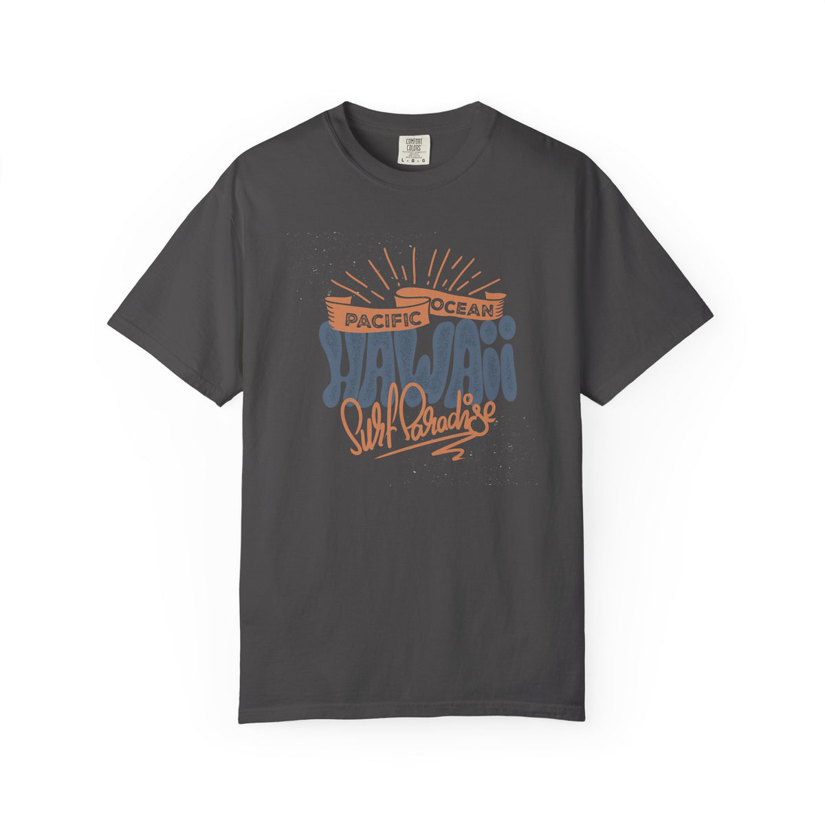 Hawaii Pacific Ocean Surf Paradise Graphic Unisex Comfort Colors Garment-Dyed Heavyweight 100 Cotton Art Design T-Shirt w8