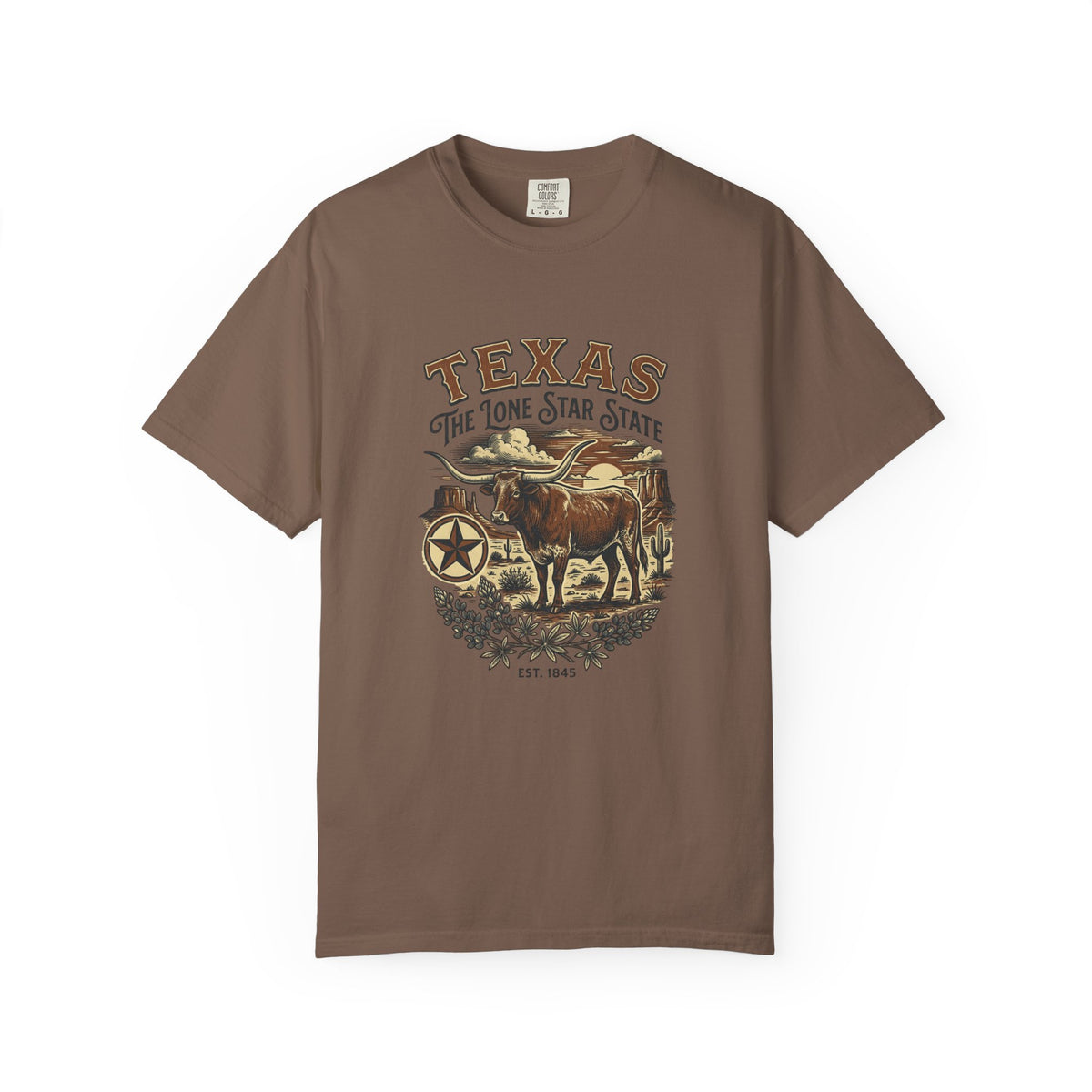 Texas State Vintage Travel Tourist Graphic Tee Unisex 100 Cotton Comfort Colors T-Shirt