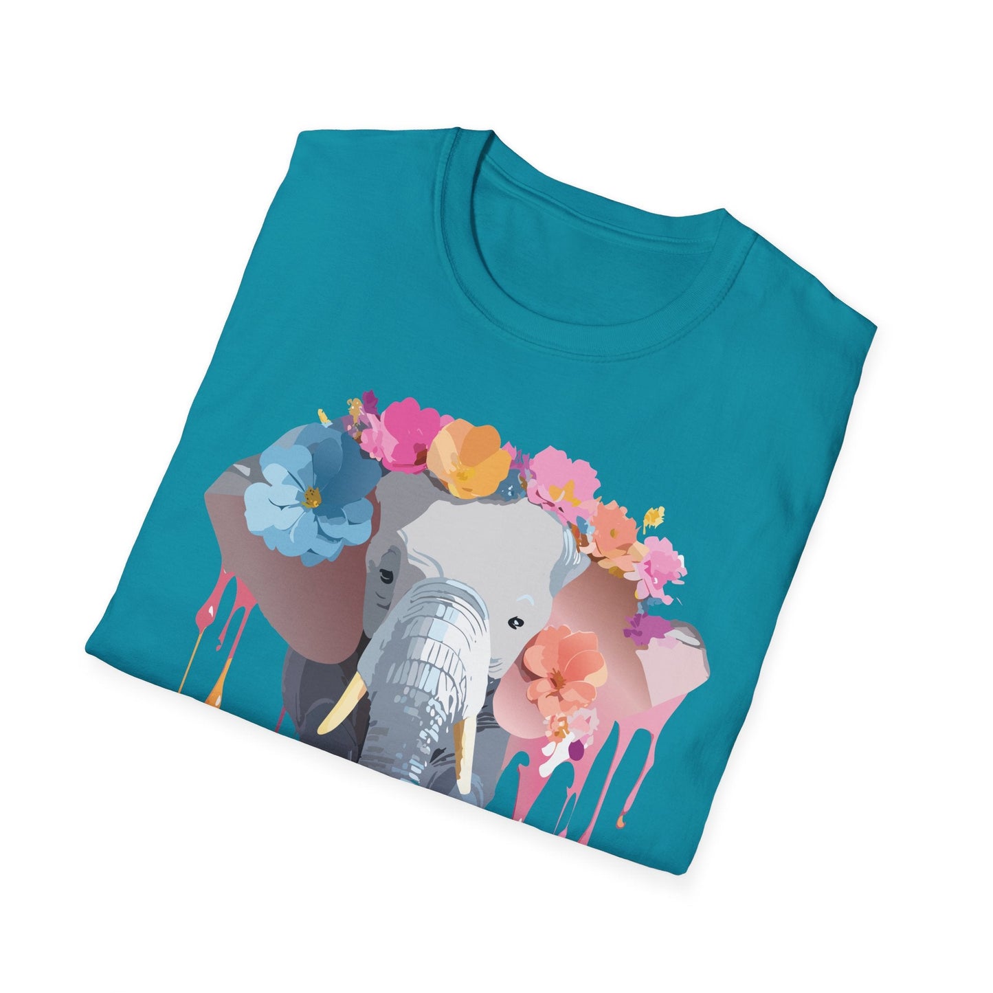 Elephant T Shirt Unisex Softstyle Gildan 64000 Elephant On T Shirt Animation Animals Tee