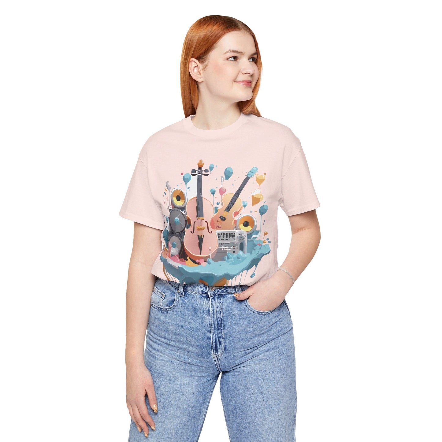 Adelpha Vintage Inspired Music Graphic T Shirt Unisex Jersey Short Sleeve Tee Artwork