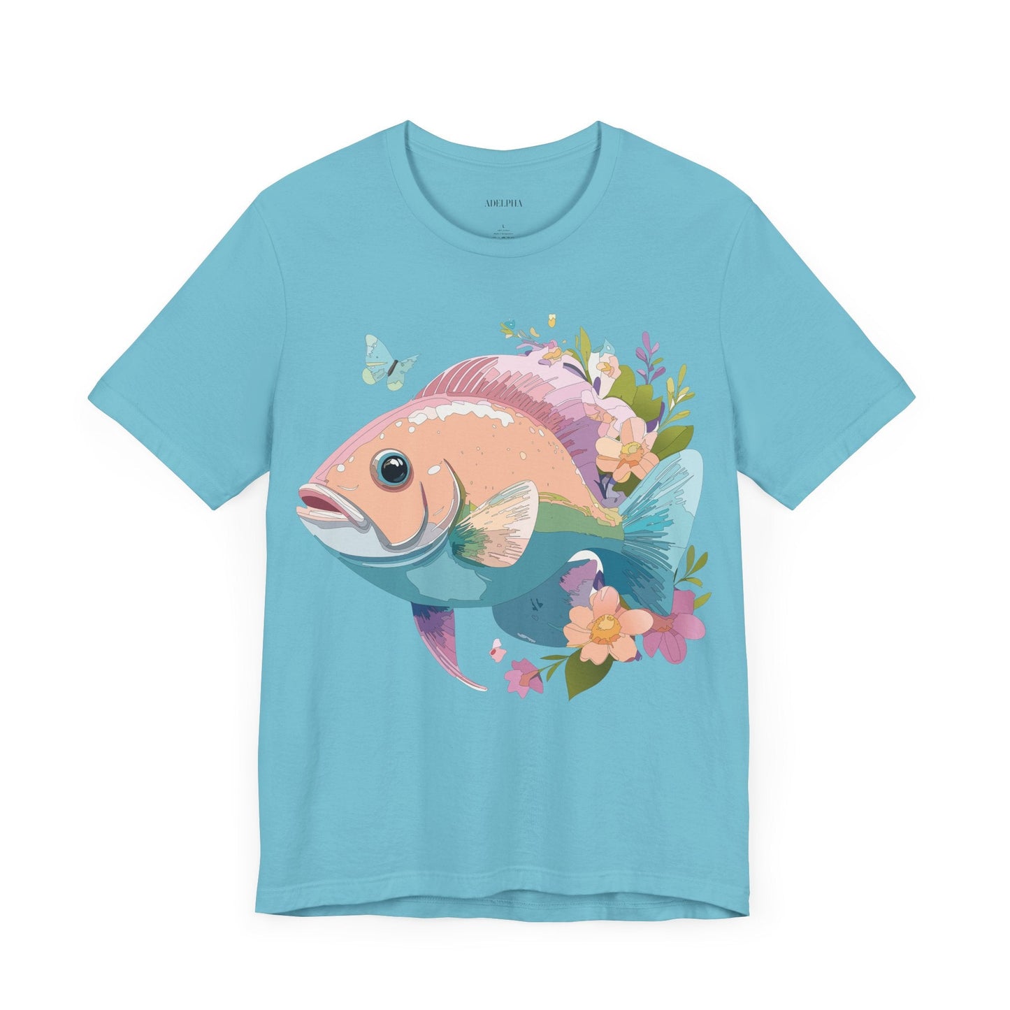 Fish Graphic Unisex 100 Cotton Vintage Artwork Tee 1