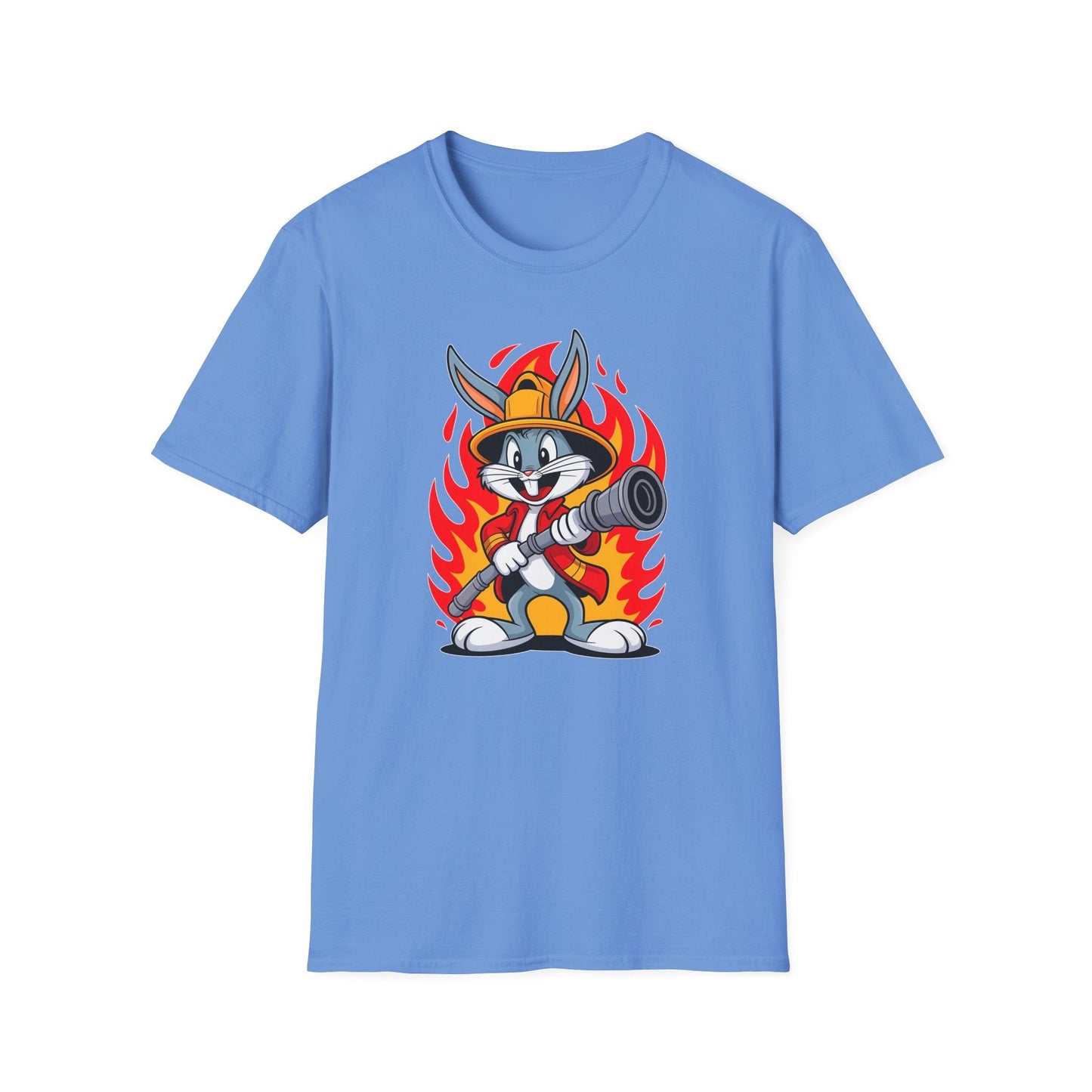 Cartoon Bunny Graphic Unisex Cotton Animal Animation Artwork Design Tee 11