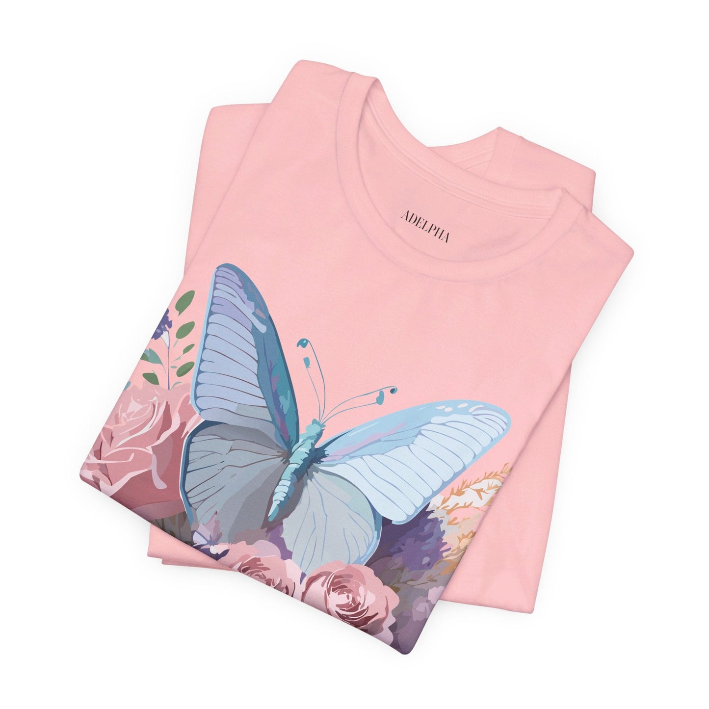Butterfly Graphic Tee Unisex Jersey Shirt Adelpha Vintage Art Design