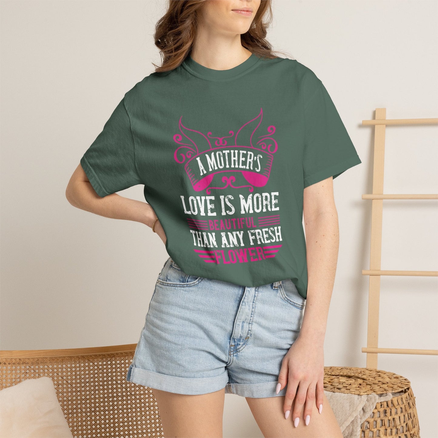 Mom T-shirt Mother Day Mama Tee Unisex Comfort Colors Garment-Dyed Cotton h59