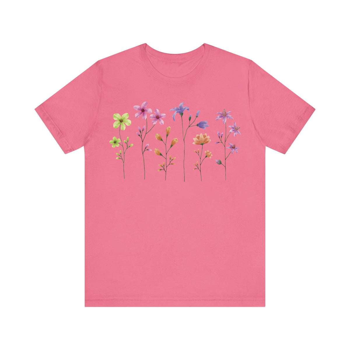 Floral Graphic Tee Shirt - Bella+Canvas Unisex 100 Cotton 54