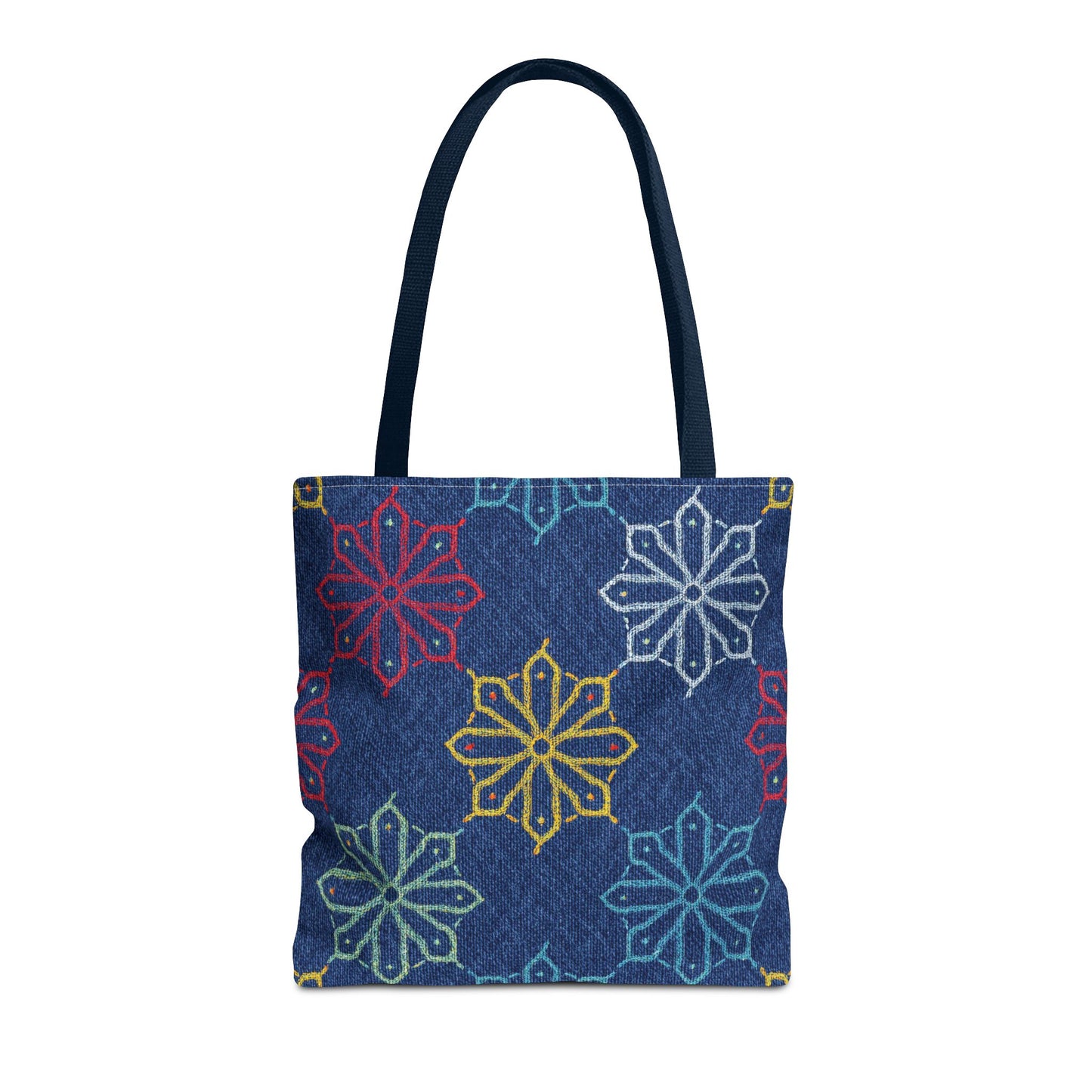 Diwali Graphic Denim Fabric Imitation Print Unisex Canvas Bag Poly Spun 3 Sizes Tote Bag 205-7