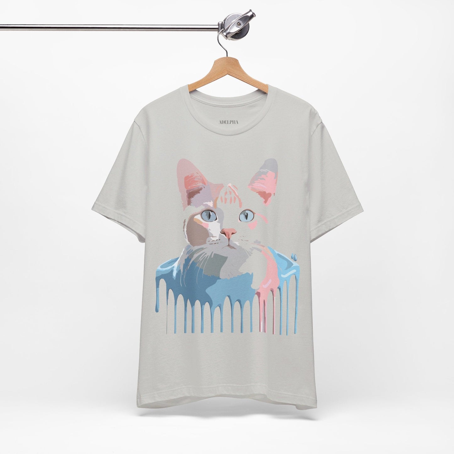 Adelpha Cat Graphic T Shirt Unisex Short Sleeve Vintage Artwork Tee