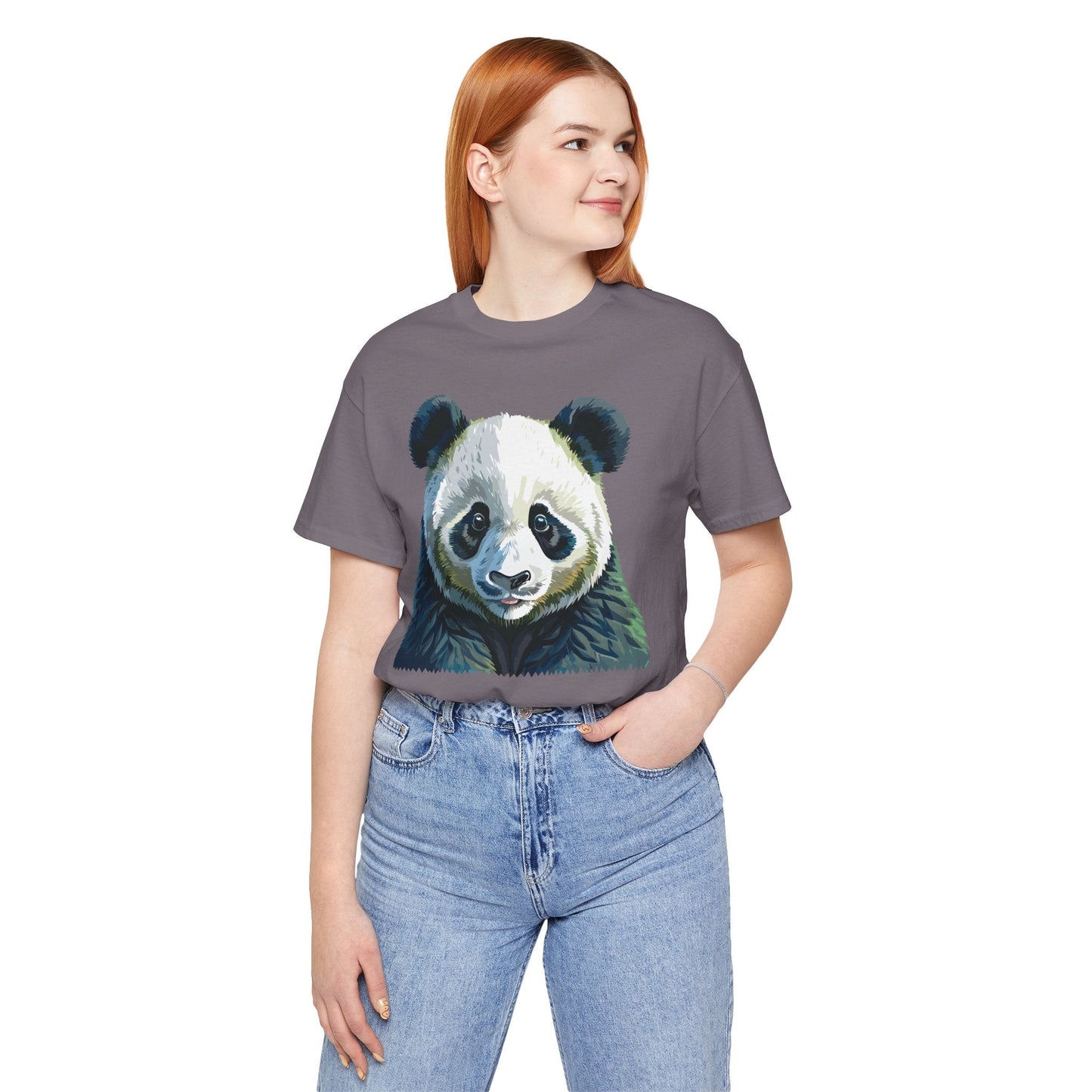 Unisex Animal Graphic Tee Shirt With Wild Animals Art Design Gildan Softstyle 64000