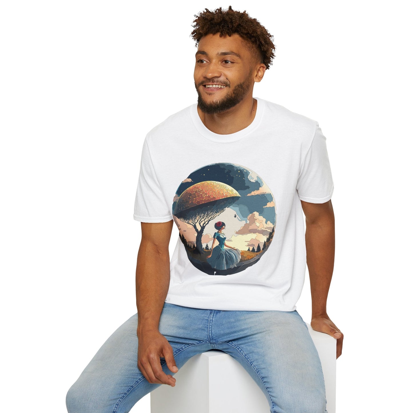 Womens Ladies Graphic T Shirts Art Design Shirt Gildan Softstyle 64000 Unisex Tee