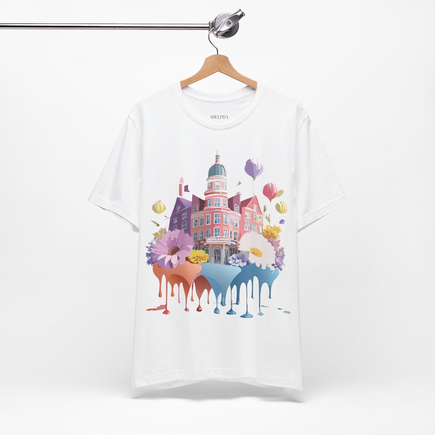 Unisex Graphic T Shirt With Adelpha Artwork Vintage Amsterdam Design Short Sleeve