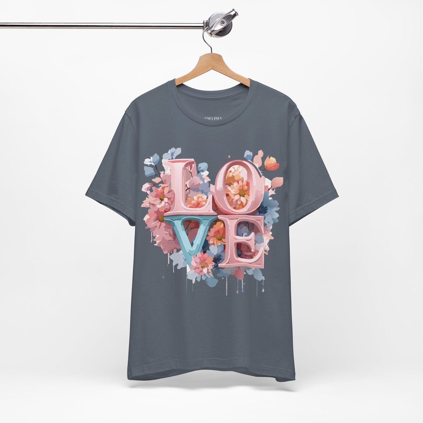 Valentine Graphic Tee Unisex Vintage Inspired Art Design Shirt Adelpha Premium Jersey Short Sleeve