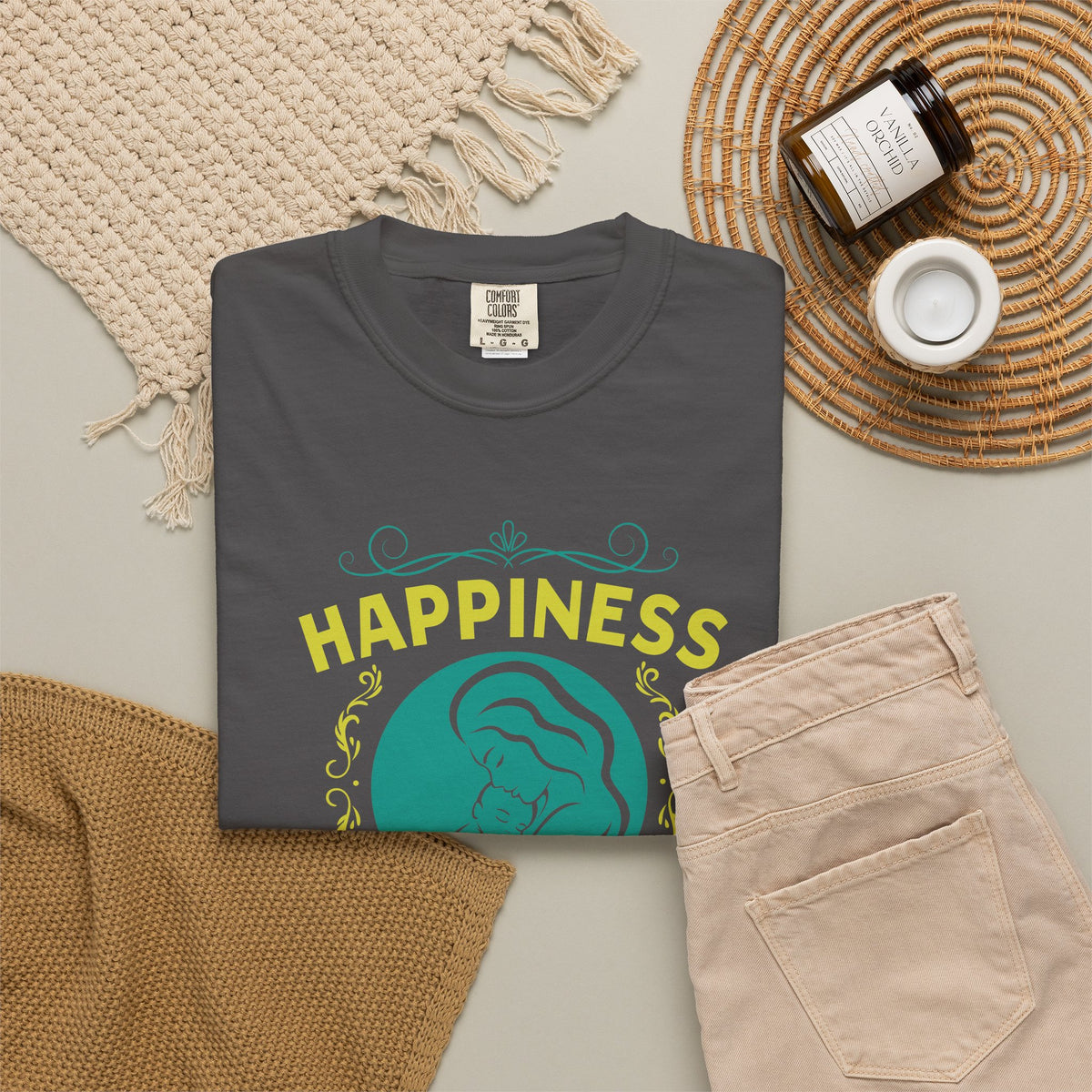 Mom T-shirt Mother's Day Mama Tee Unisex Comfort Colors Garment-Dyed Cotton h19