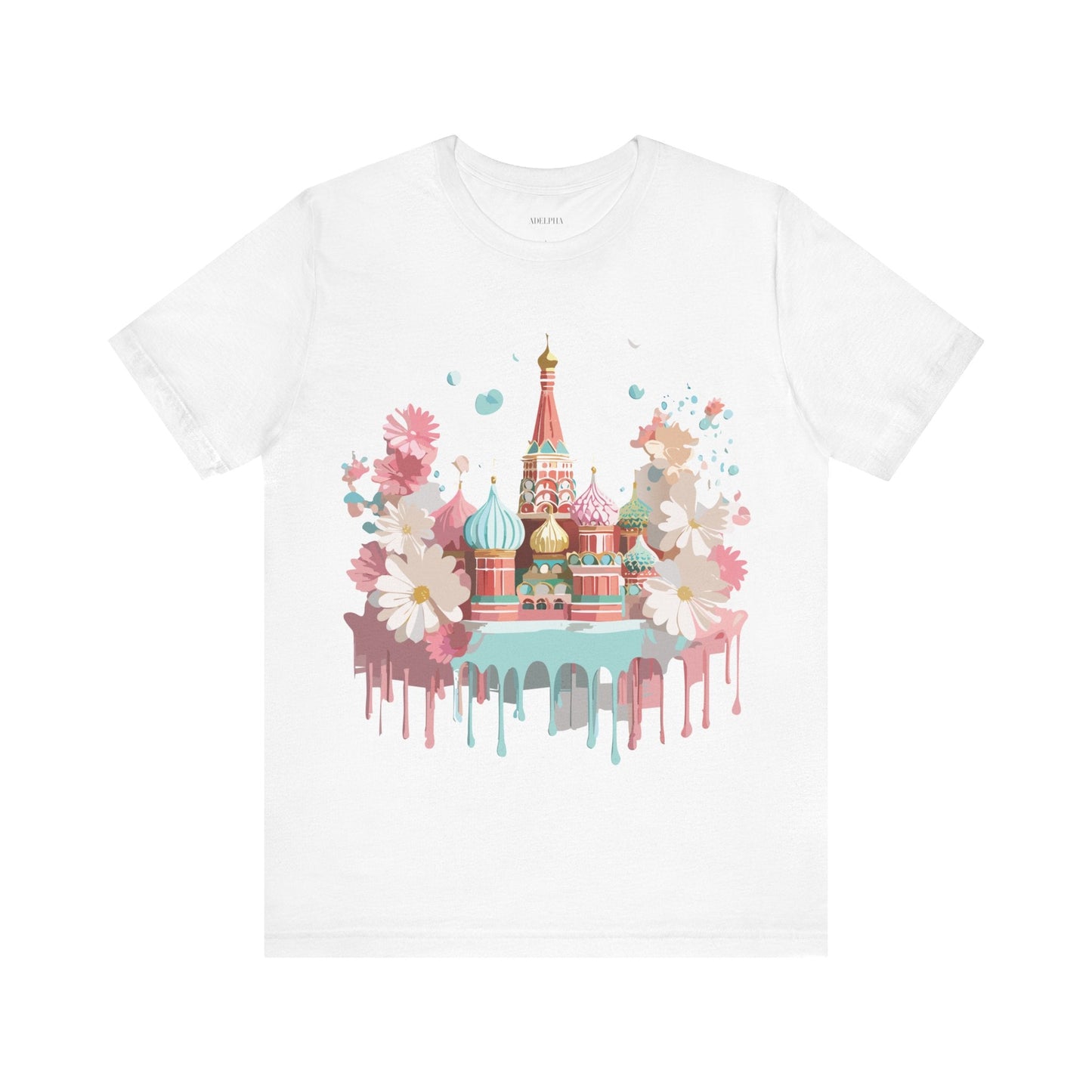 Unisex Graphic Tee With Vintage Moscow Artwork By Adelpha Premium Short Sleeve Shirt