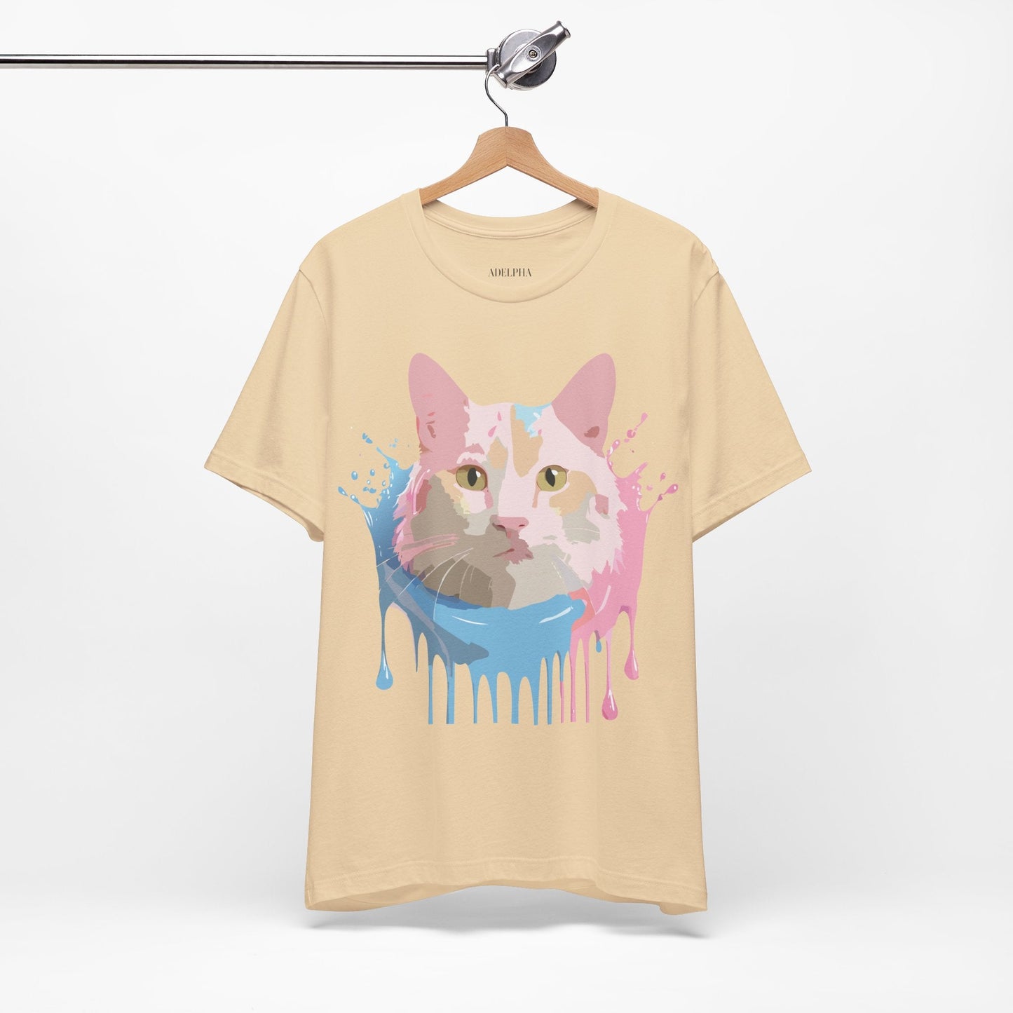 Cat Graphic Tee Unisex Vintage Style Shirt Adelpha Art Design