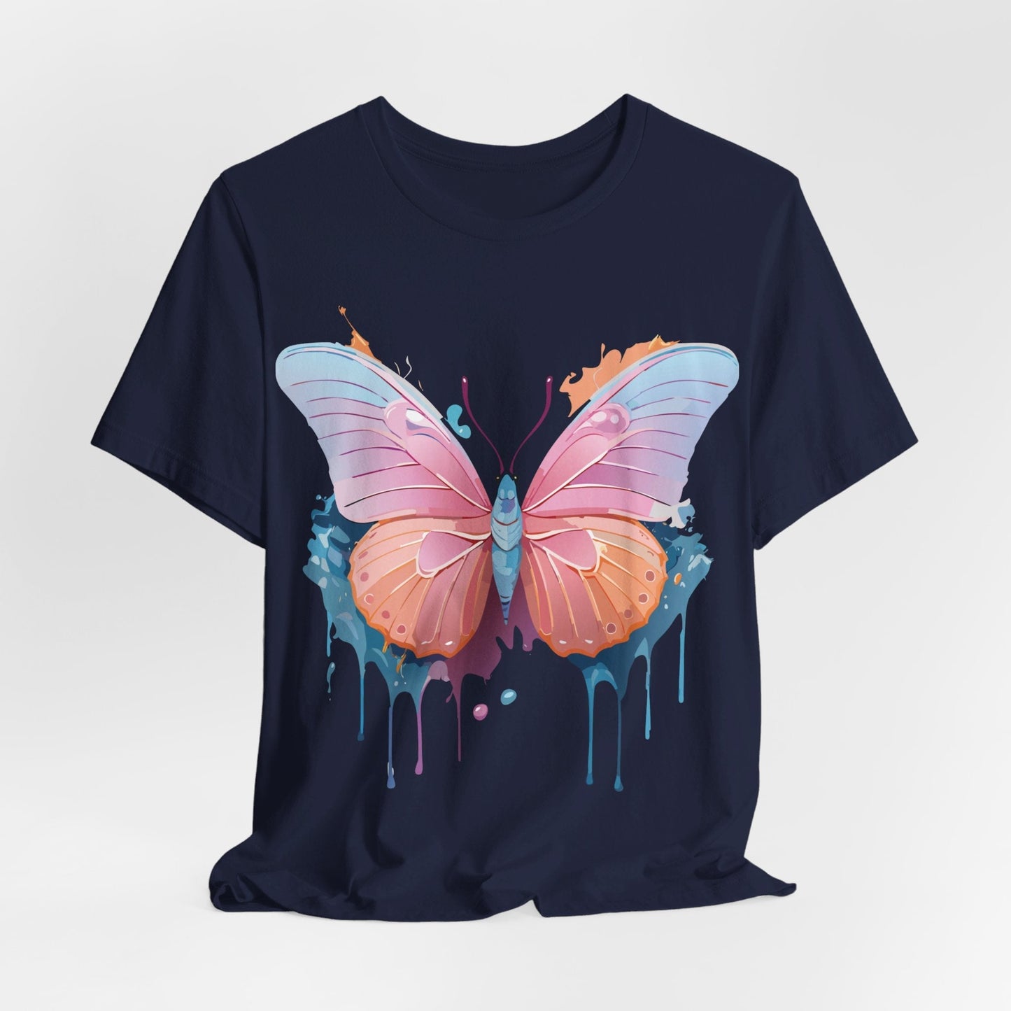 Butterfly Graphic Unisex 100 Cotton Lightweight Vintage Design Jersey Tee 88
