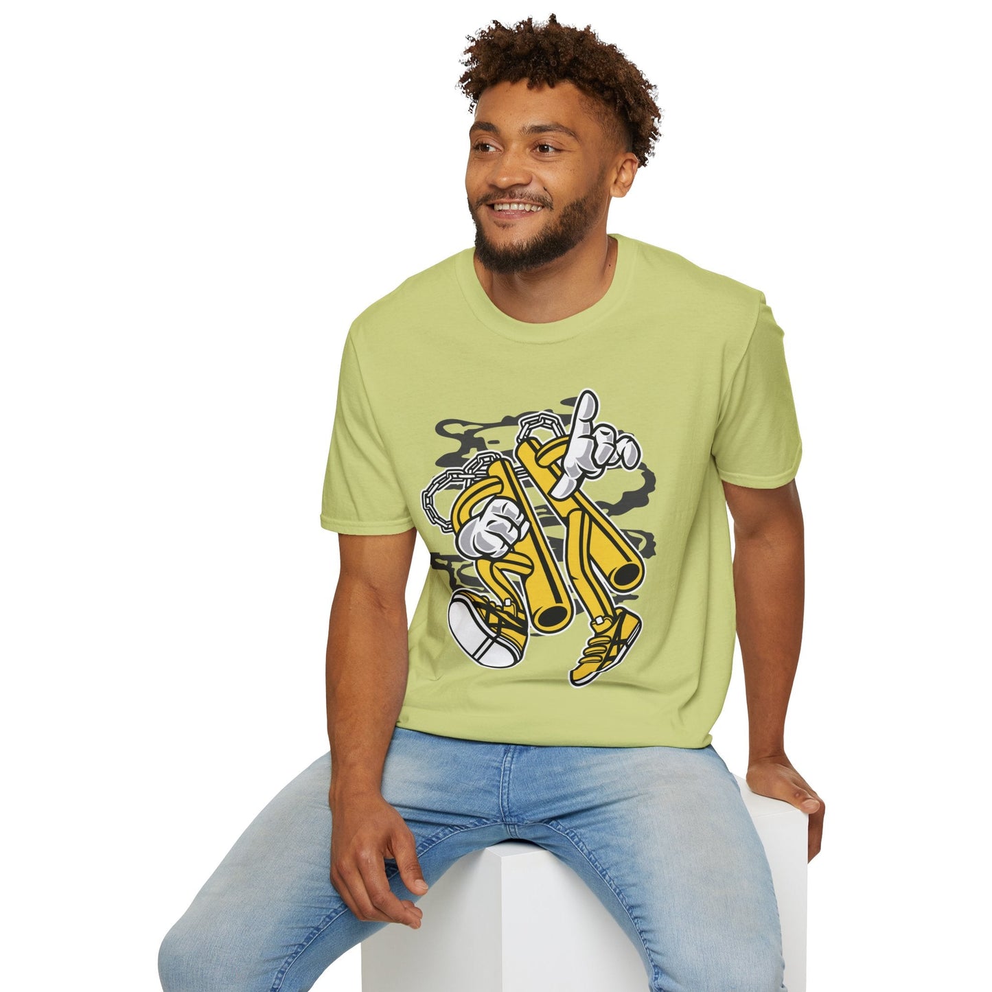 Cartoon T Shirt Animation T Shirt Funny Tee Unisex Softstyle 100 Percent Cotton 64000