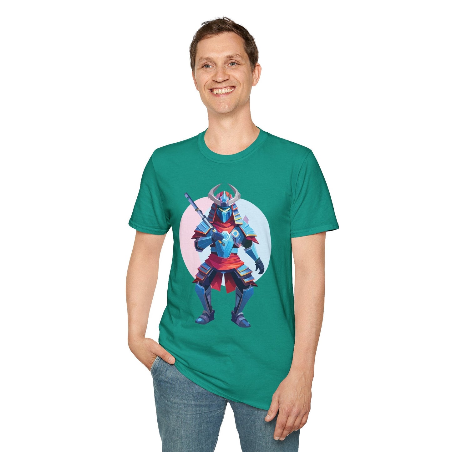 Samurai T Shirt Unisex Softstyle Tee Made From 100 Percent Ring Spun Cotton Gildan 64000