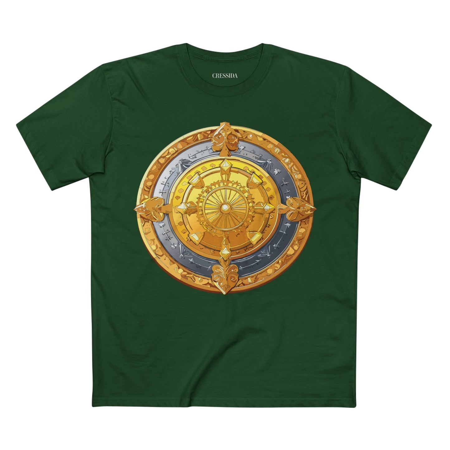 Antique Gold Coin Graphic Design T-Shirt Unisex 100 Cotton With Golden Print Artwork Tee 5