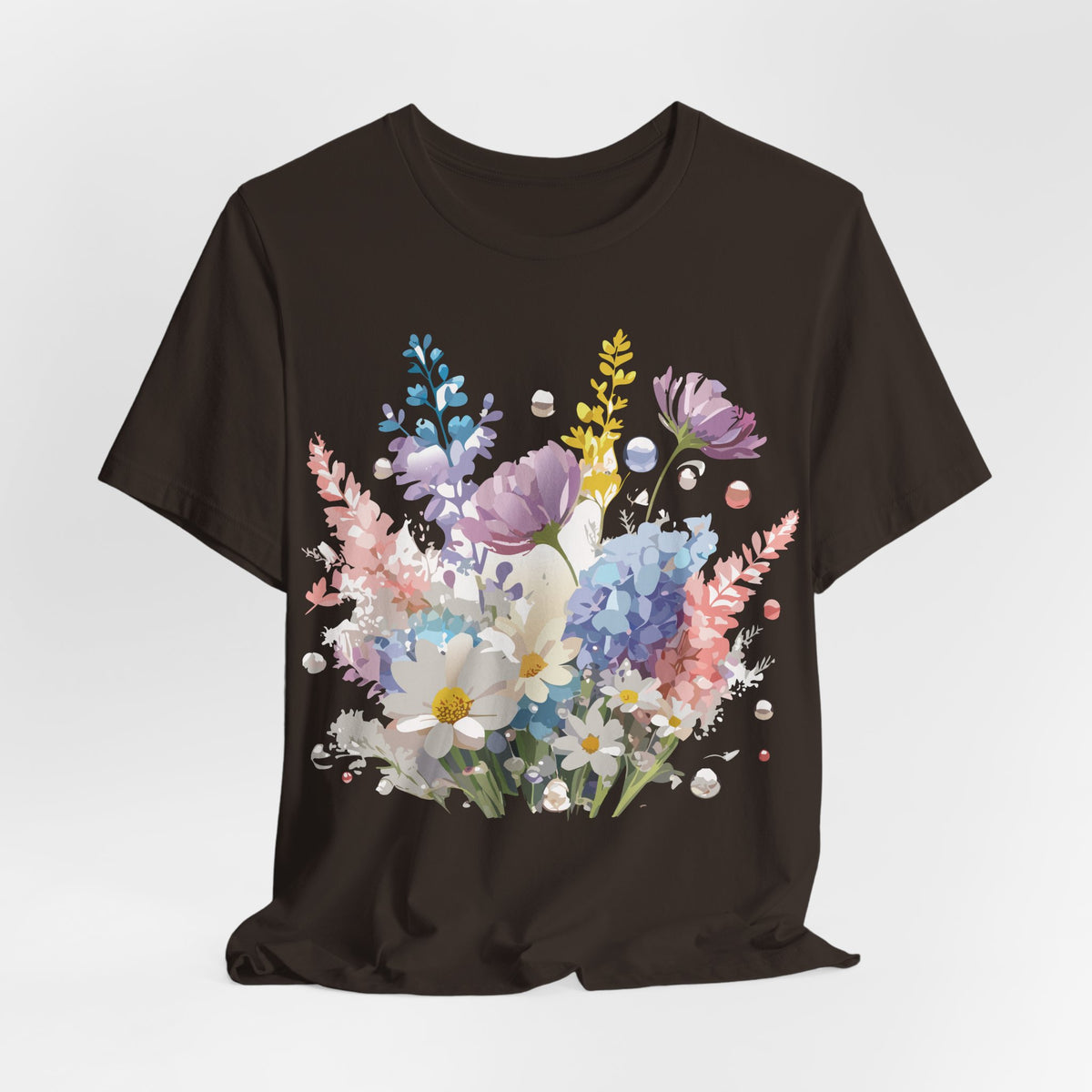 Floral Graphic Tee Shirt - Bella+Canvas Unisex 100 Cotton 14