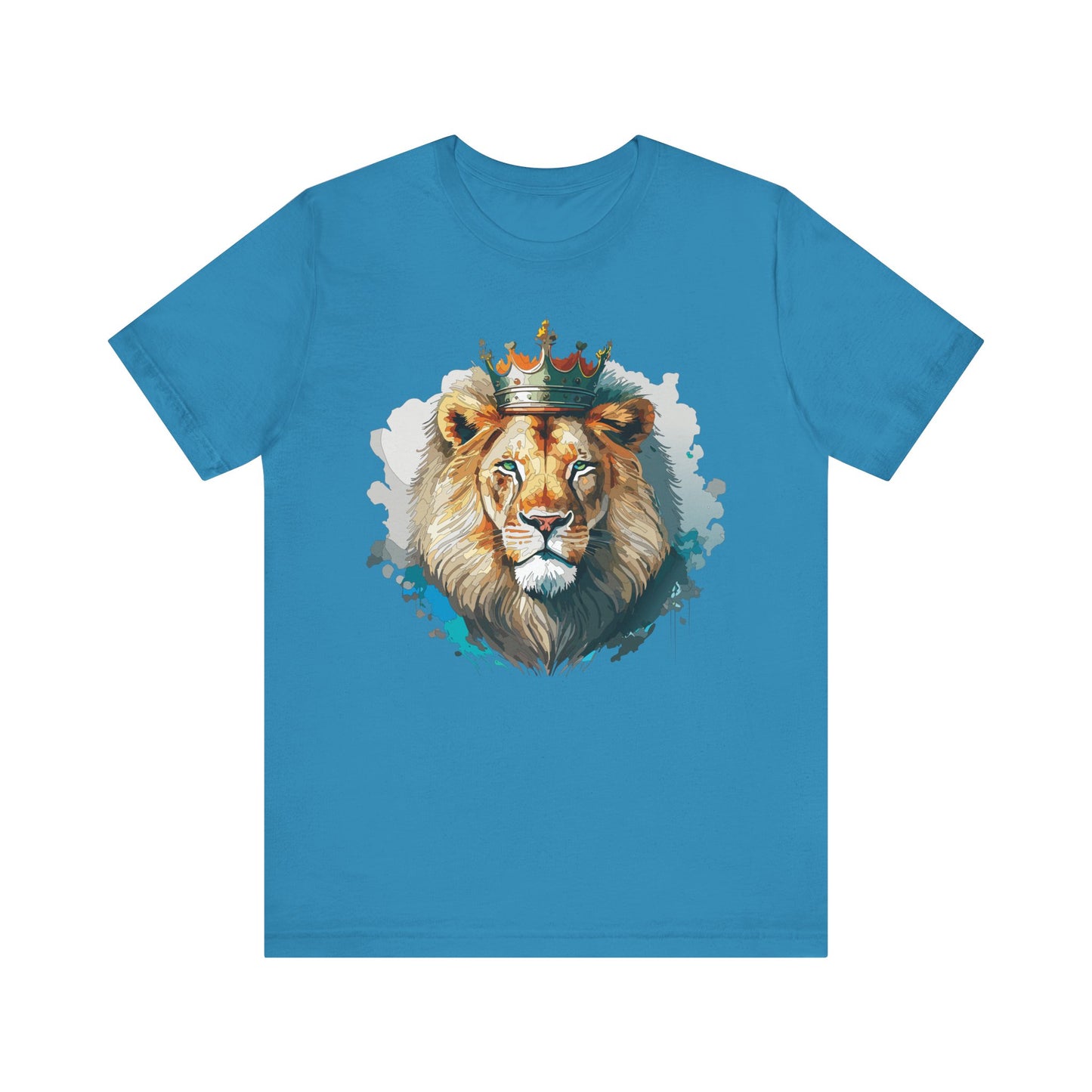 Unisex King Lion Tee, Animal Shirt, Tee Shirt with Lion, Crown T-Shirt, Animal King Tees, Crown Shirt, Safari T-Shirt 3