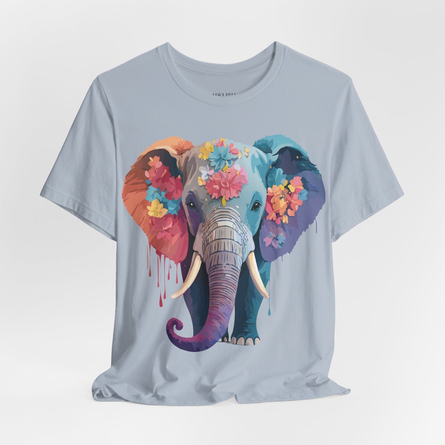 Elephant Graphic Tee By Adelpha Unisex Short Sleeve Shirt With Vintage Artwork Design