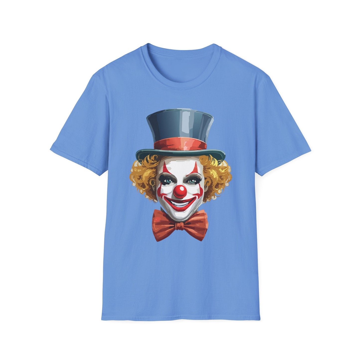 Clown Shirt T Shirt With Clown Funny Man Circus Shirt Scary Man Tee Unisex Gildan Softstyle 64000